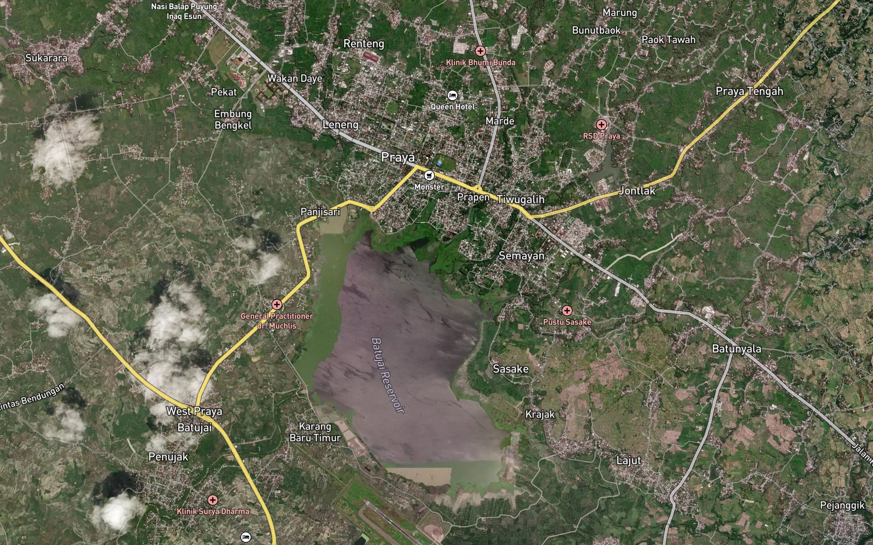 Satellite map of the Kokok Srigangga