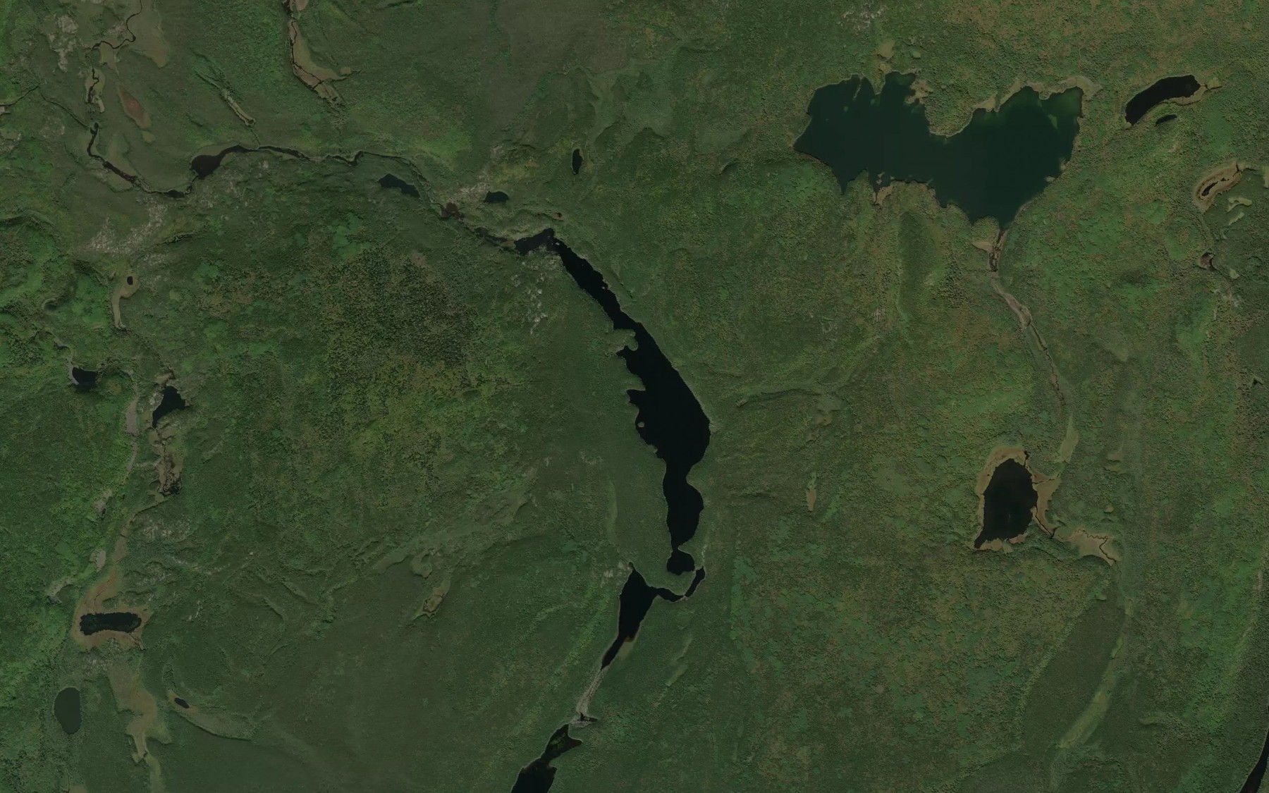 Satellite map of the Rabelais Lake
