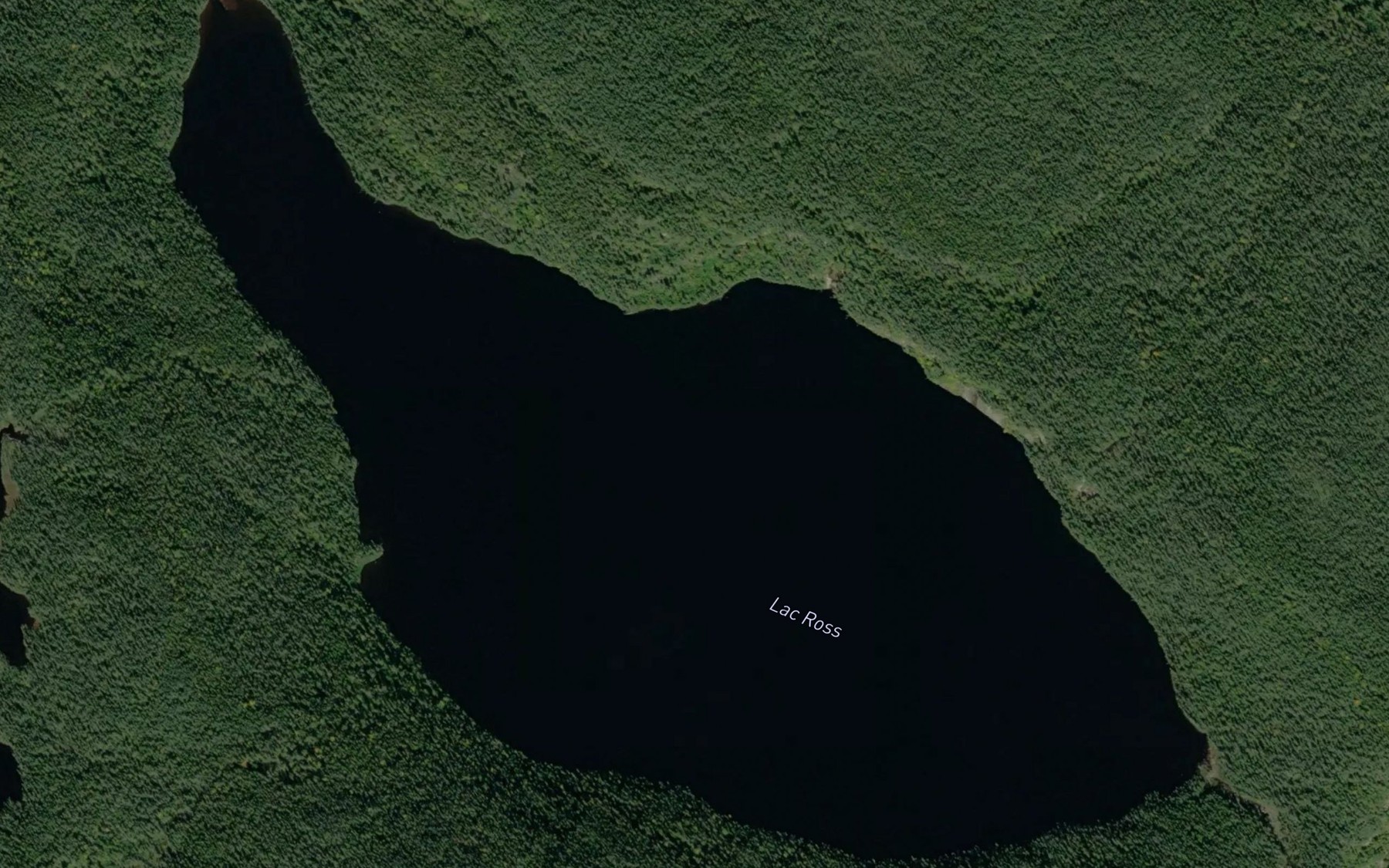Satellite map of the Lac Ross