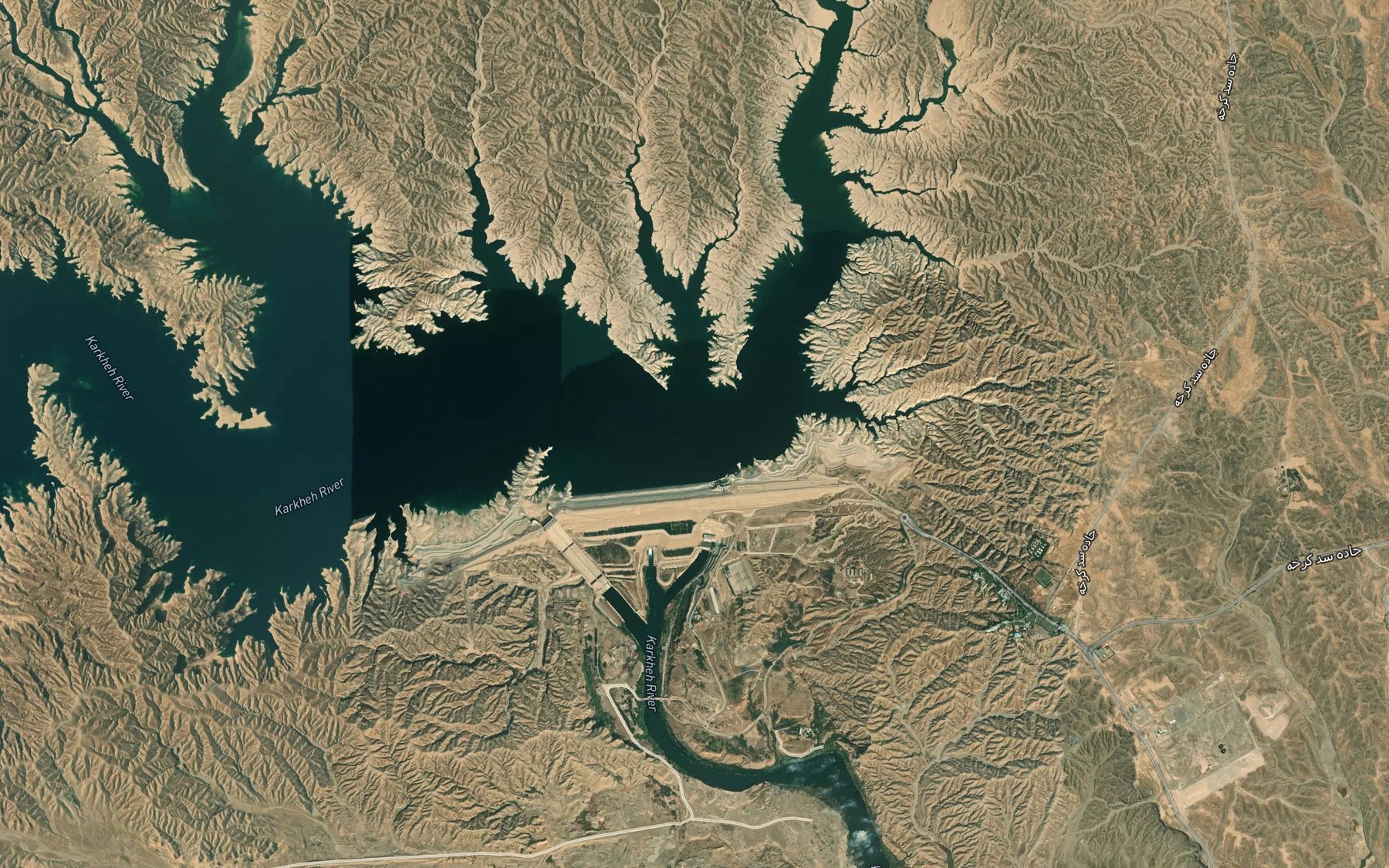 Satellite map of the Rudkhaneh-ye Gelal Murt