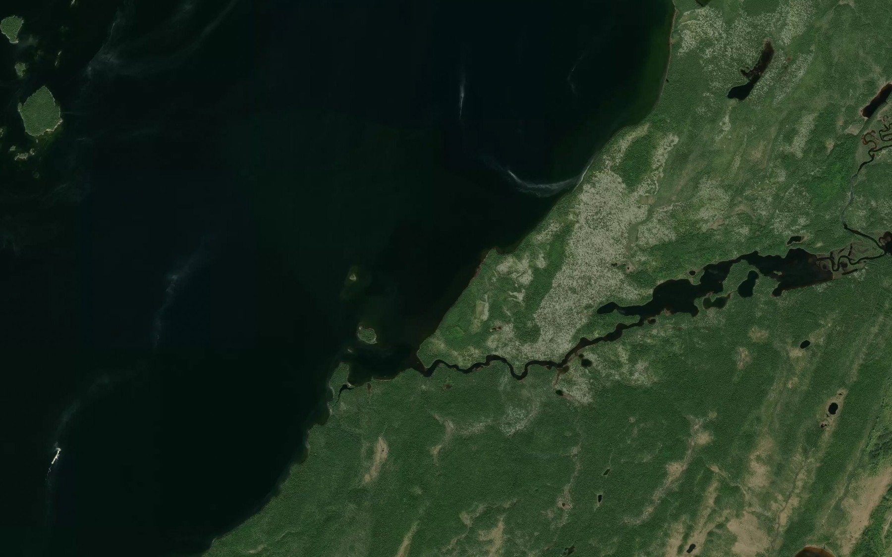 Satellite map of the Ruisseau Richmond