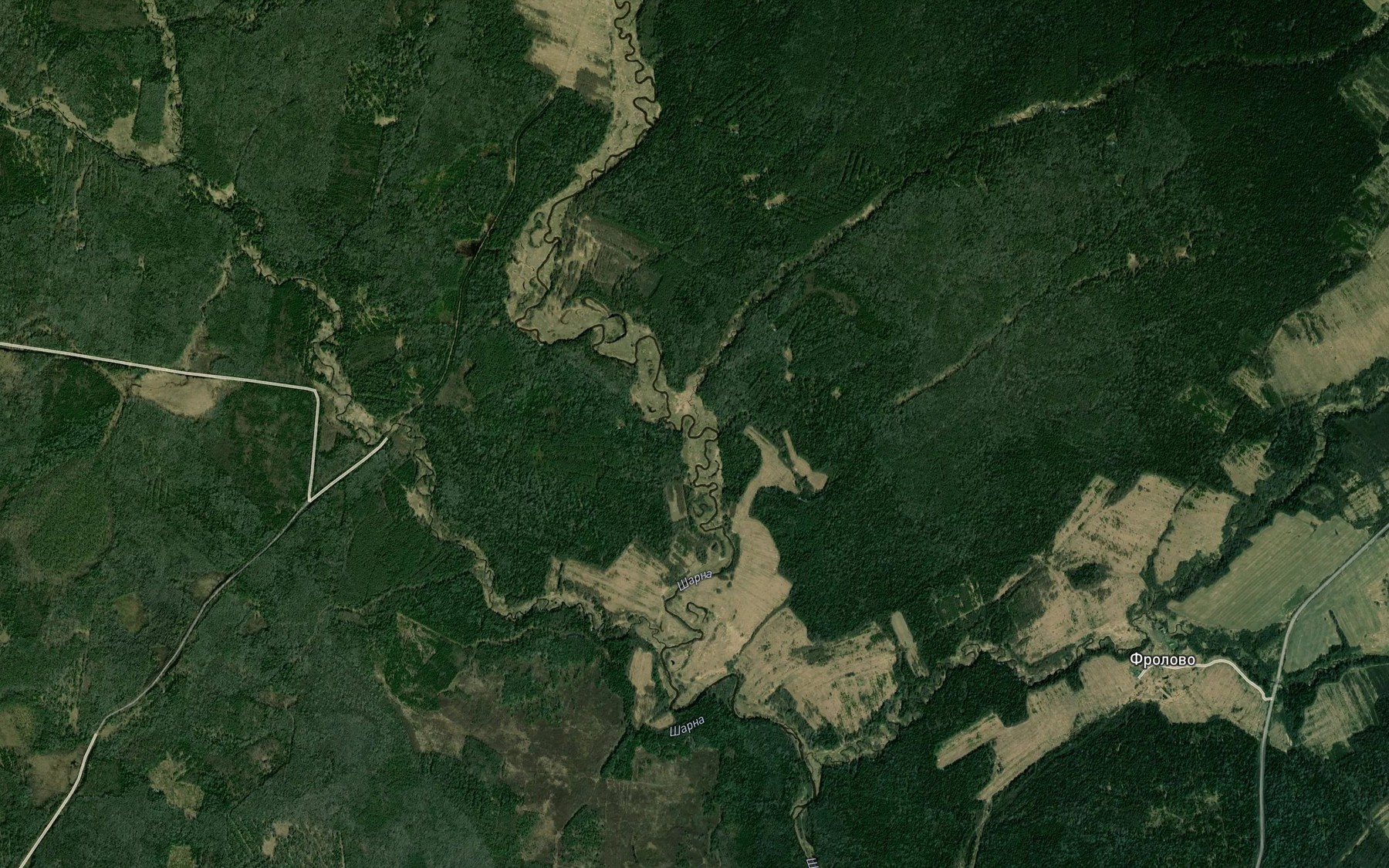 Satellite map of the Savinka