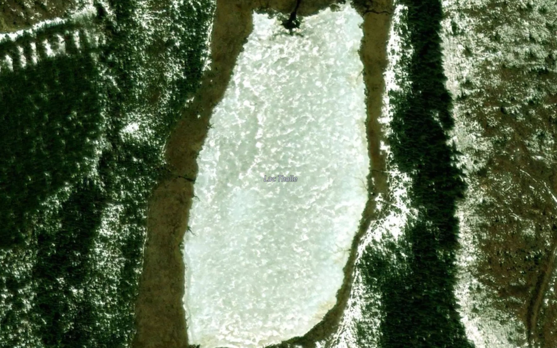 Satellite map of the Lac Thalle