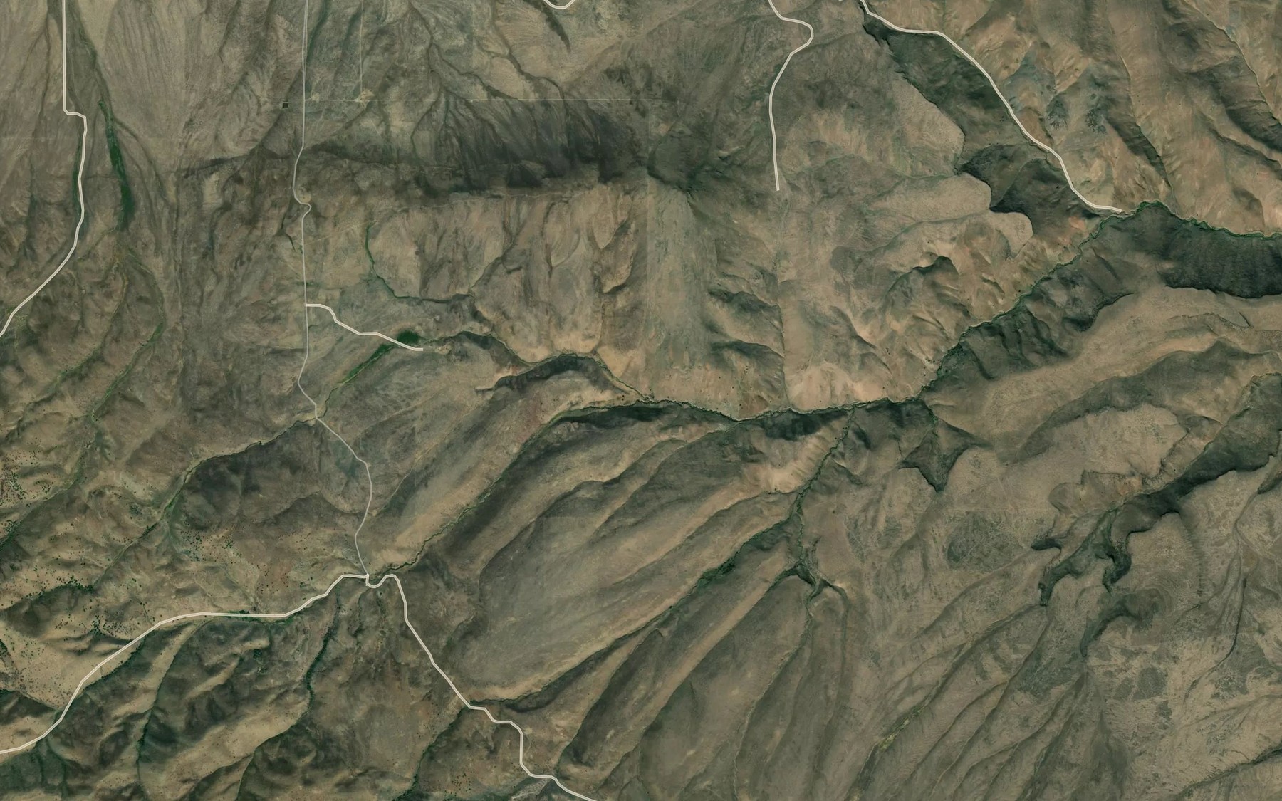 Satellite map of the Suitter Creek