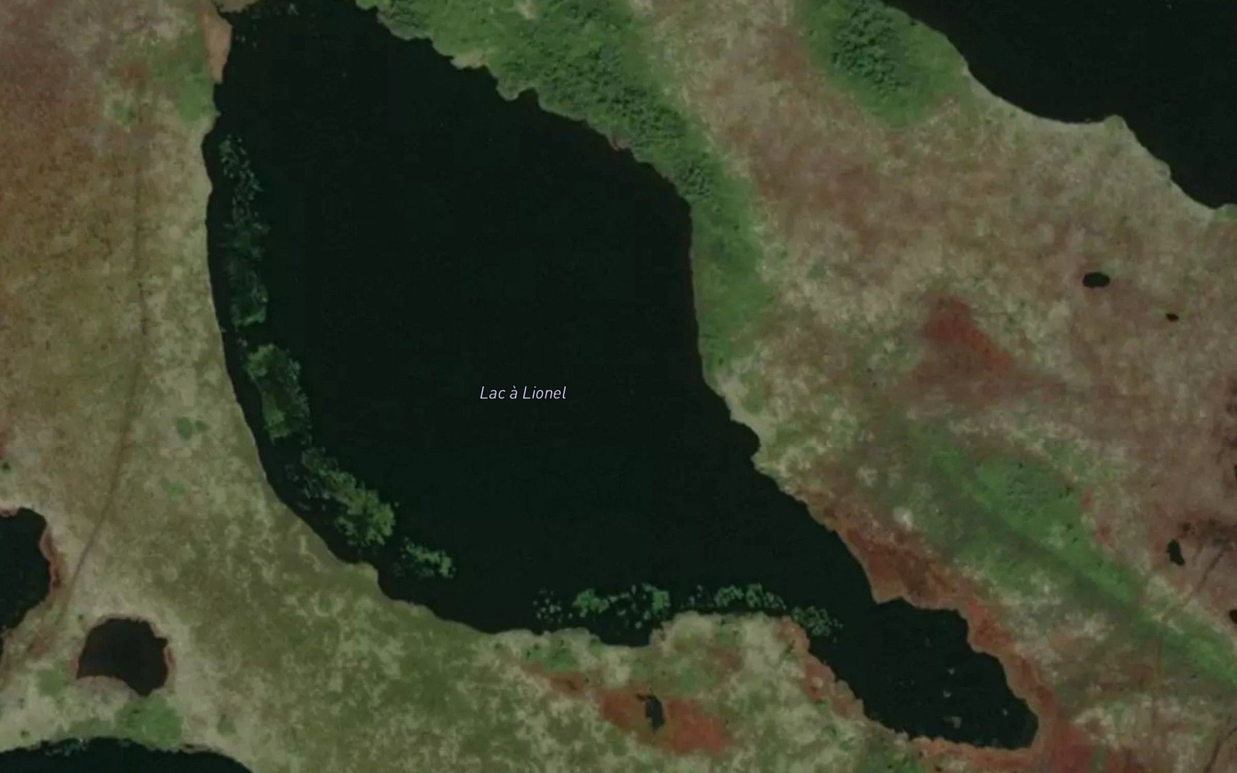 Satellite map of the Lac a Lionel
