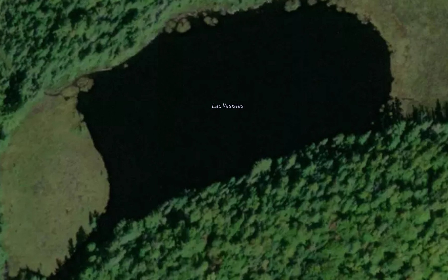 Satellite map of the Lac Vasistas