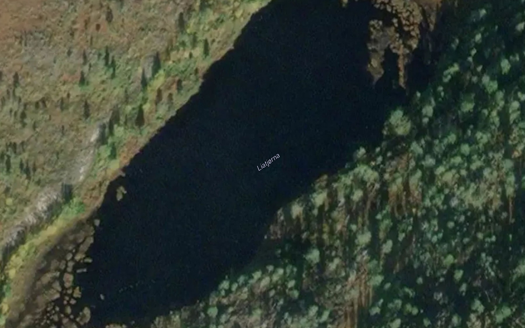Satellite map of the Liatjorna