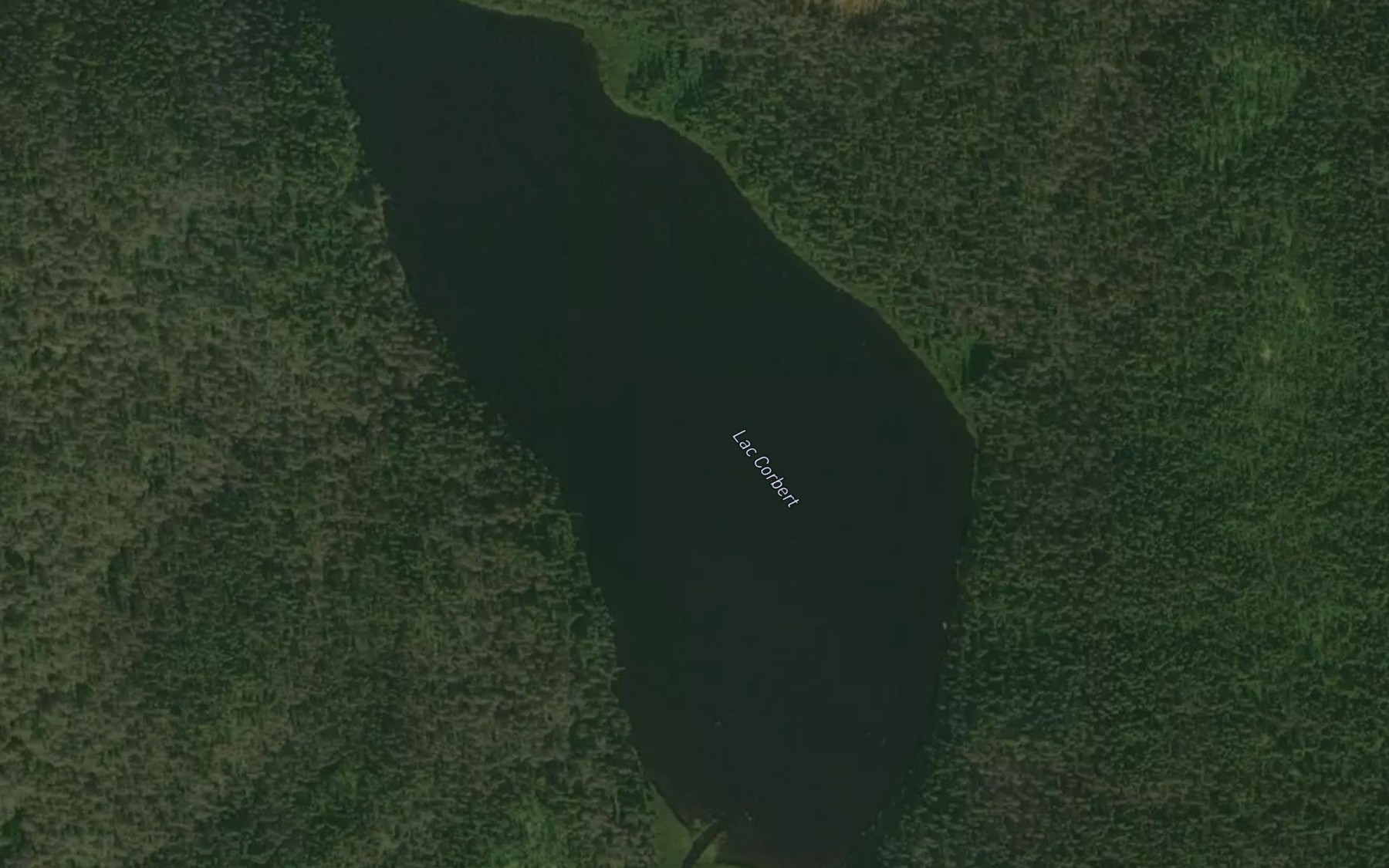 Satellite map of the Lac Corbert