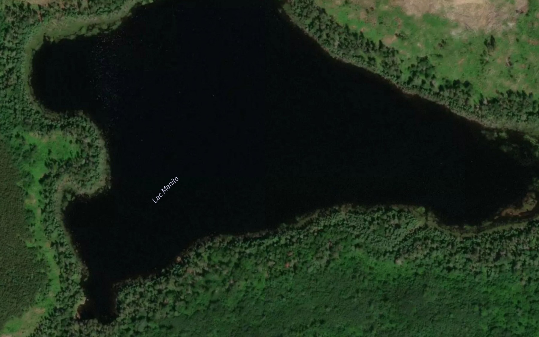 Satellite map of the Lac Manito