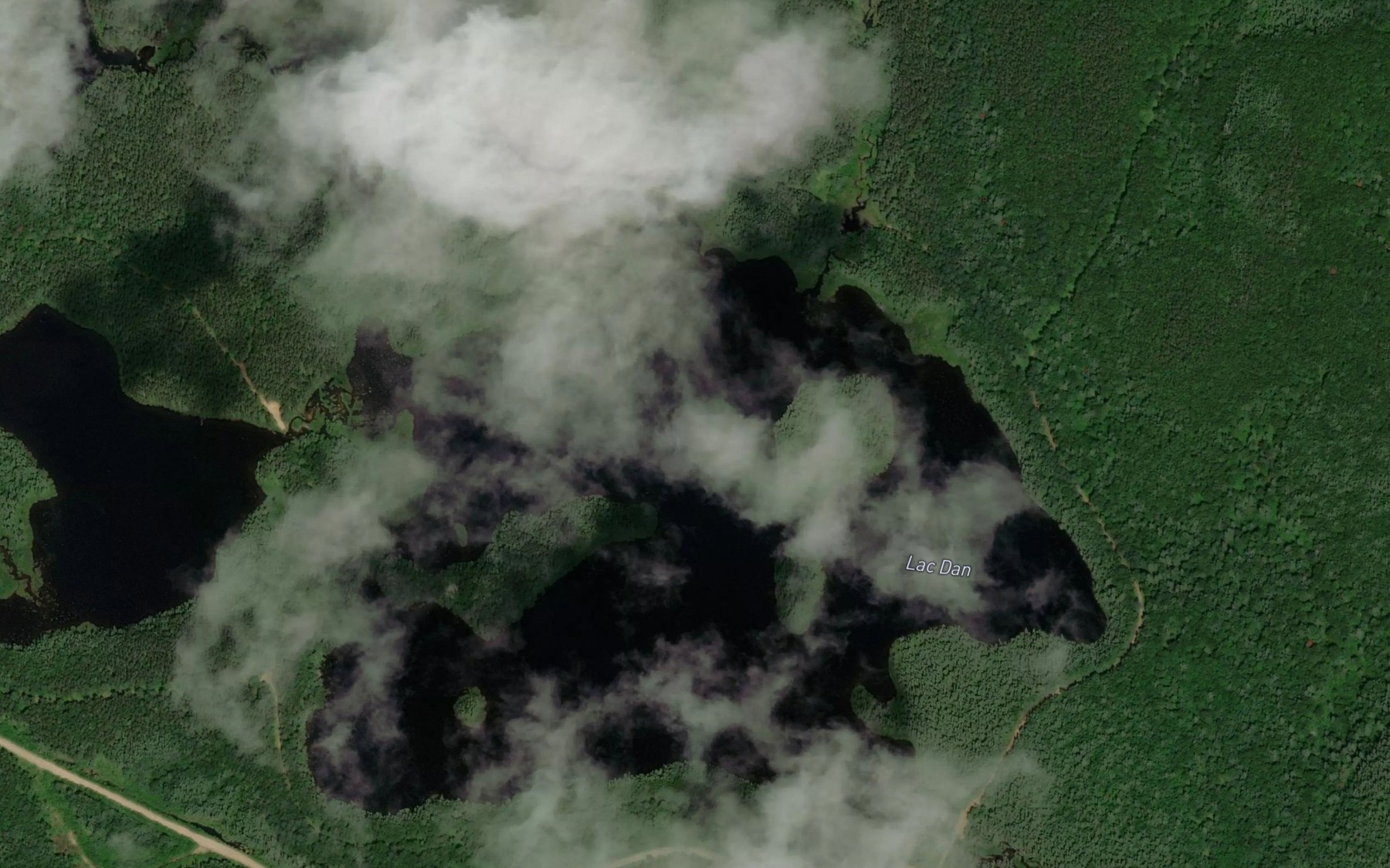 Satellite map of the Lac Dan