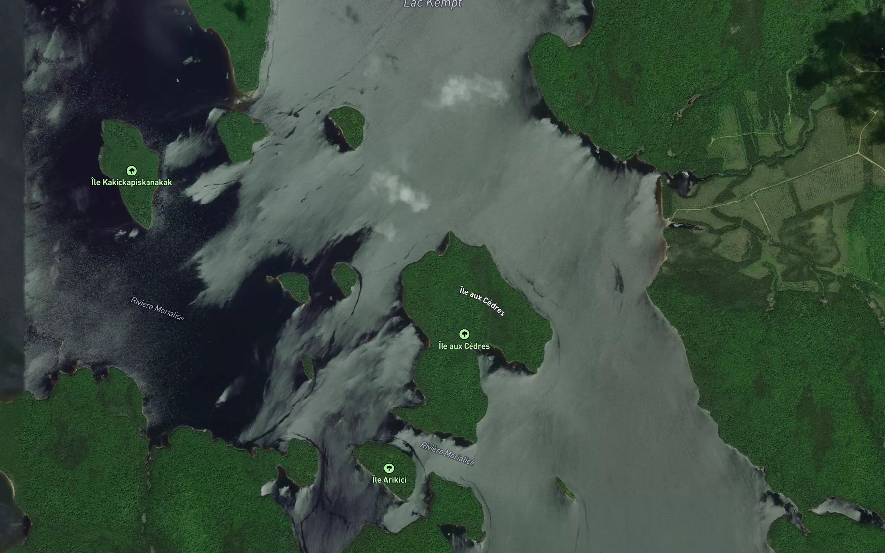 Satellite map of the Baie Morialice
