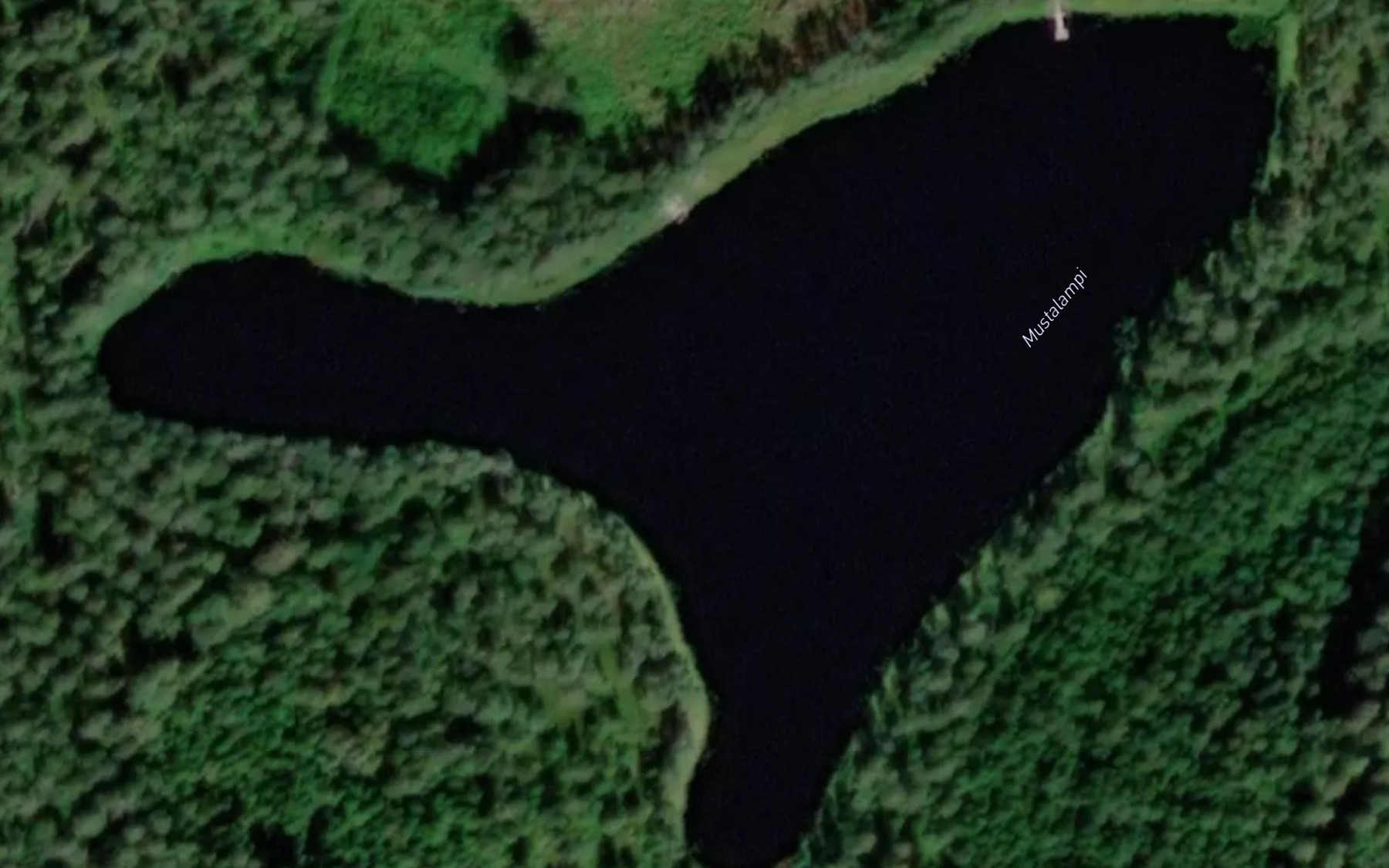 Satellite map of the Mustalampi
