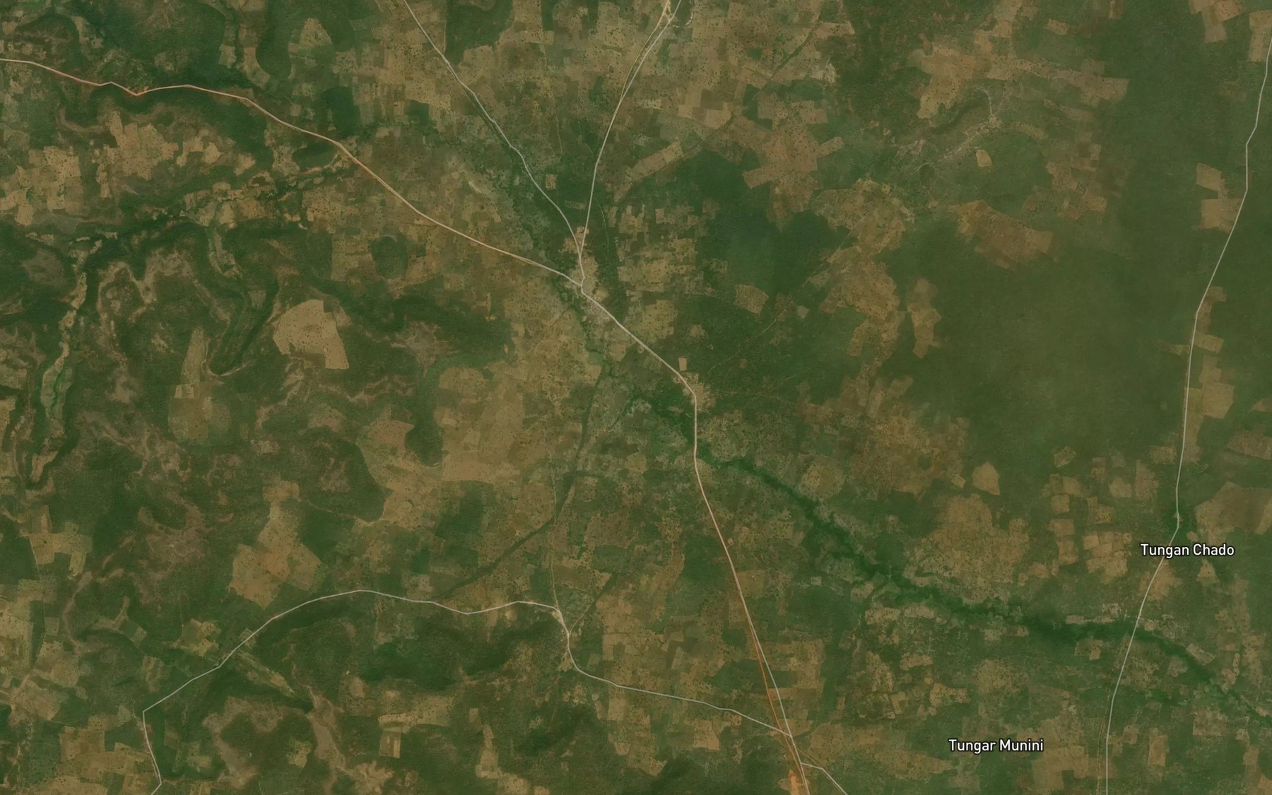 Satellite map of the River Madeko