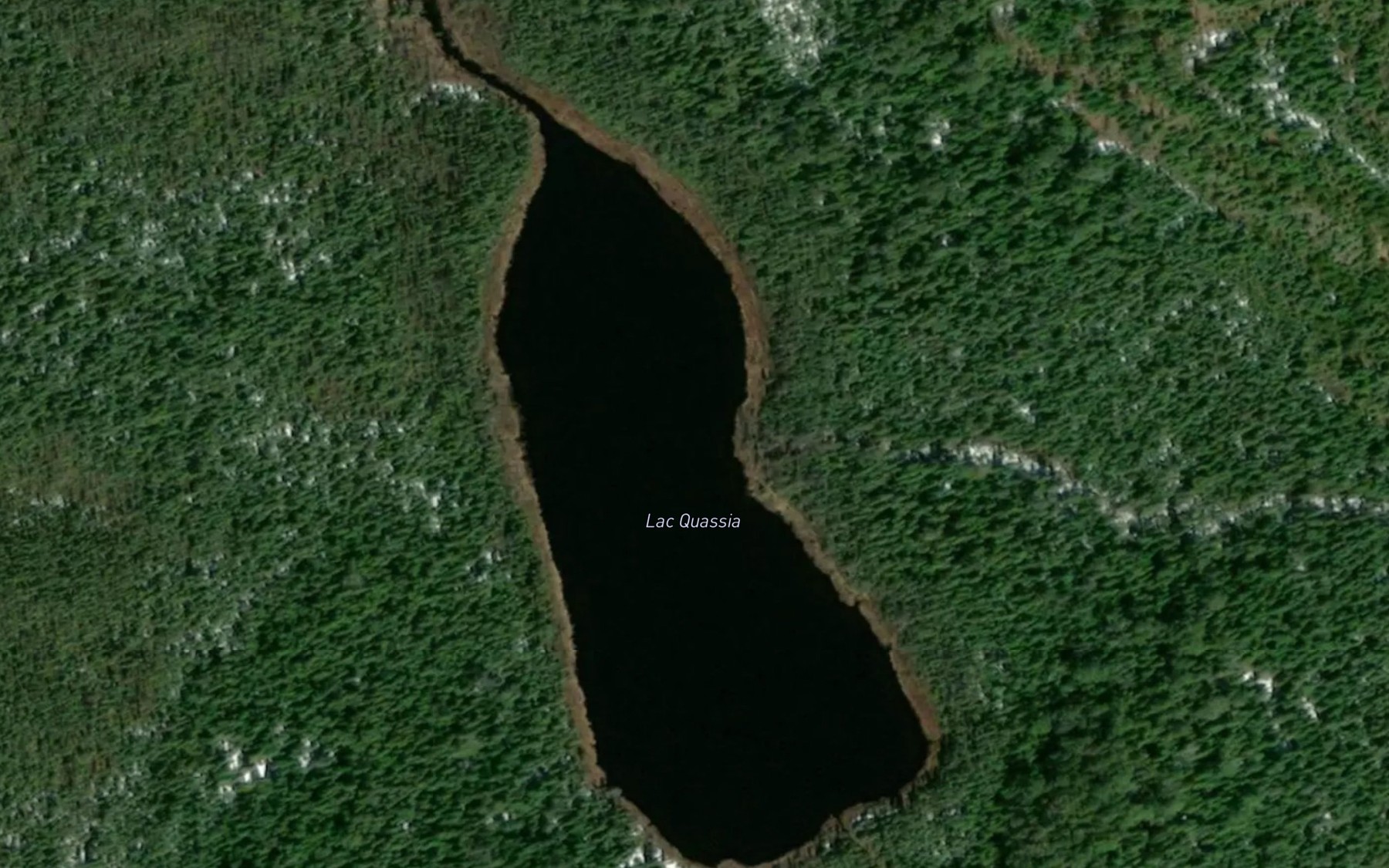 Satellite map of the Lac Quassia