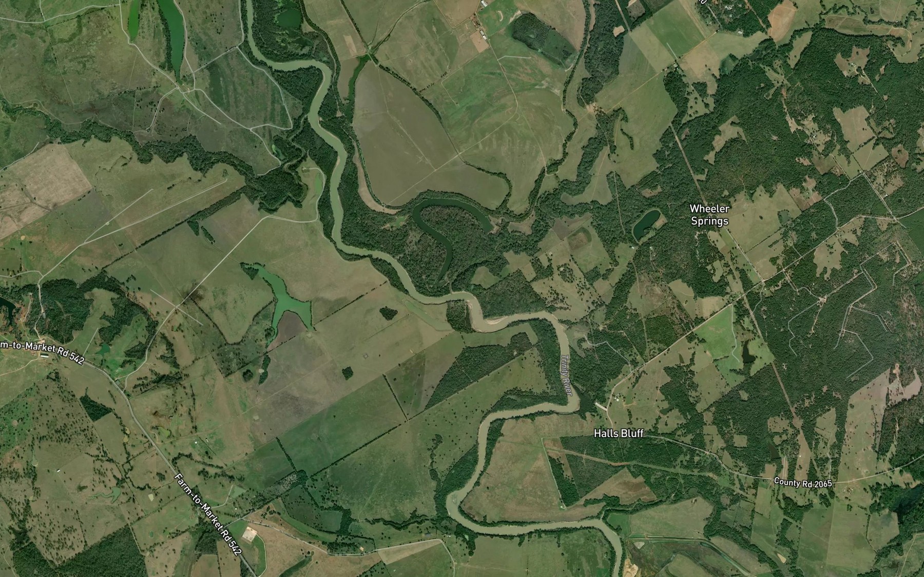Satellite map of the Big Elkhart Creek