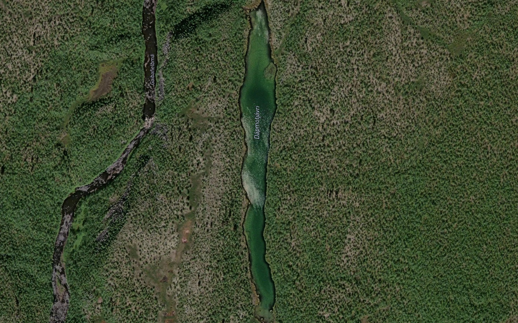 Satellite map of the Dabmutjavri