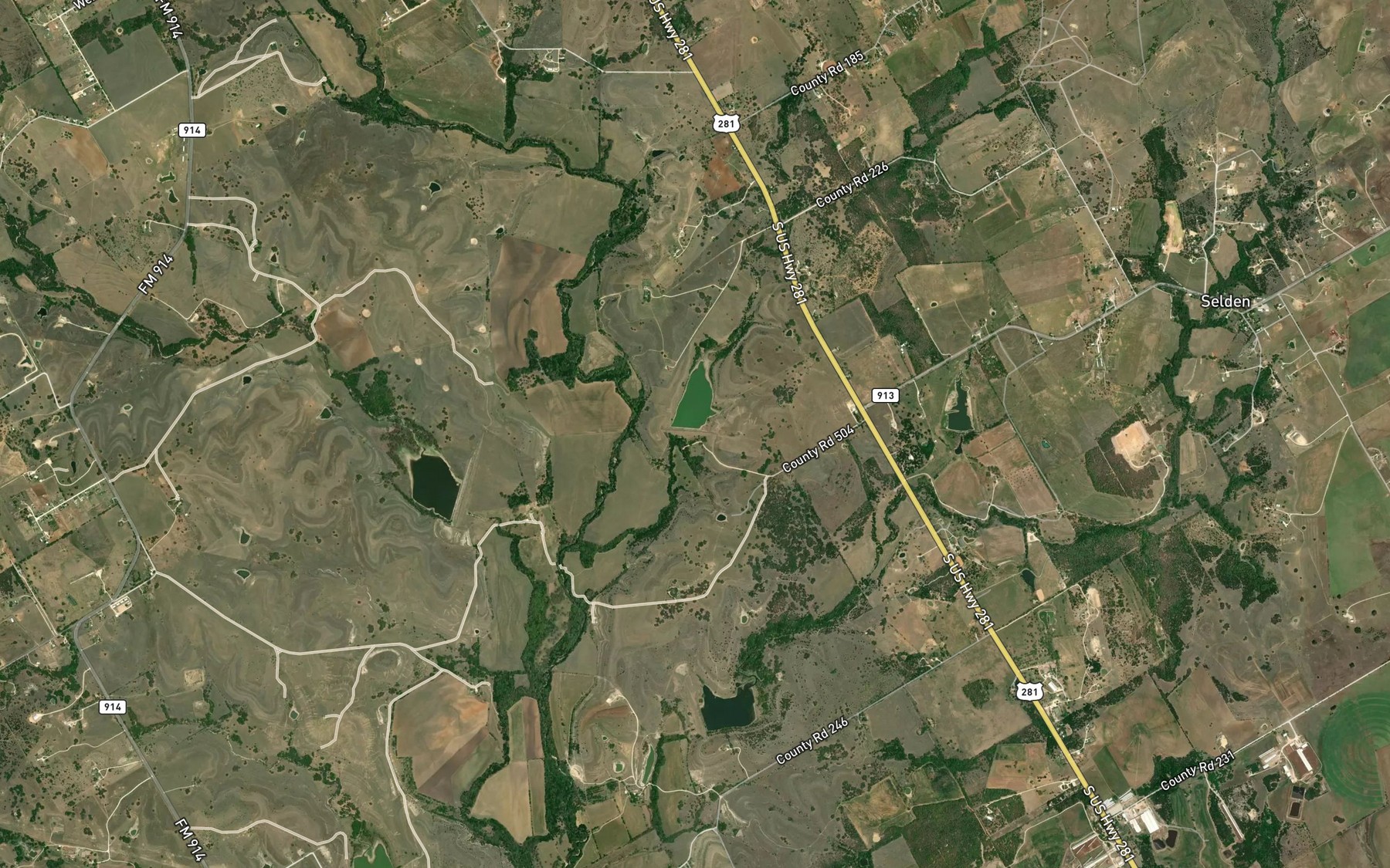 Satellite map of the Soil Conservation Service Site 18 Reservoir