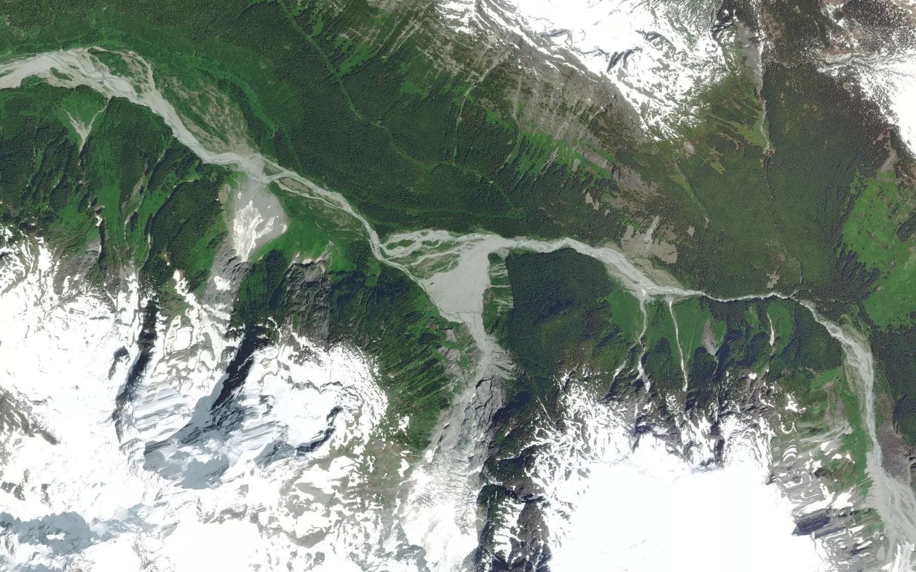 Satellite map of the Purgatory Lake