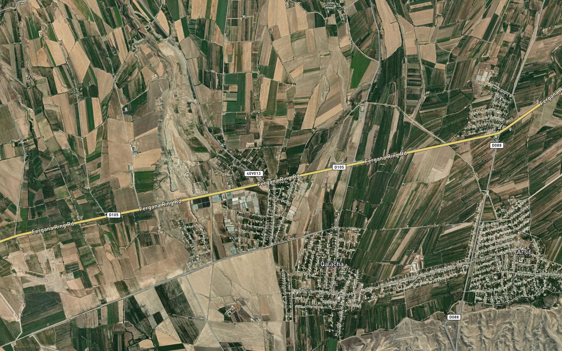 Satellite map of the Qaranqo`lsoy Ariqi