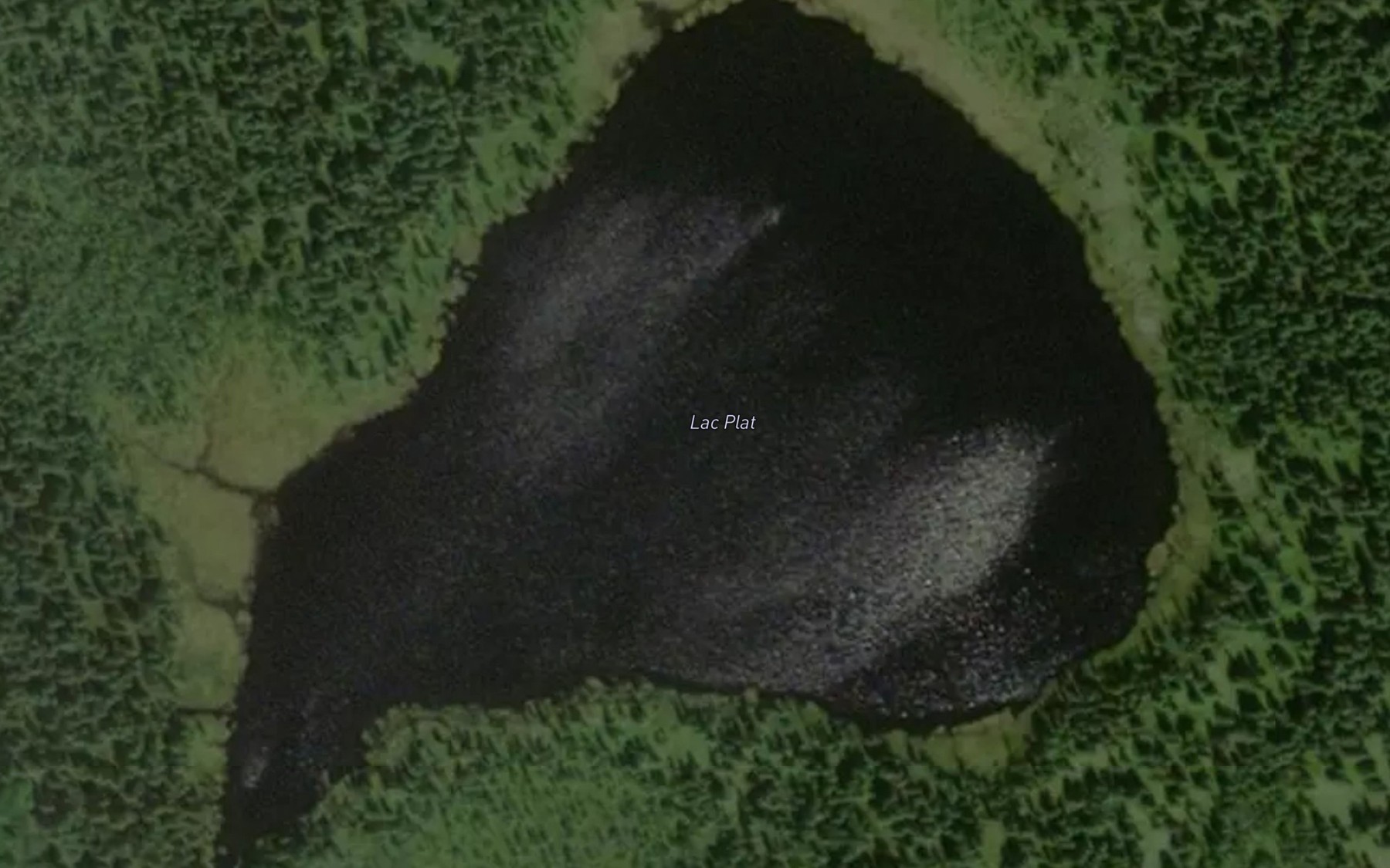 Satellite map of the Lac Plat