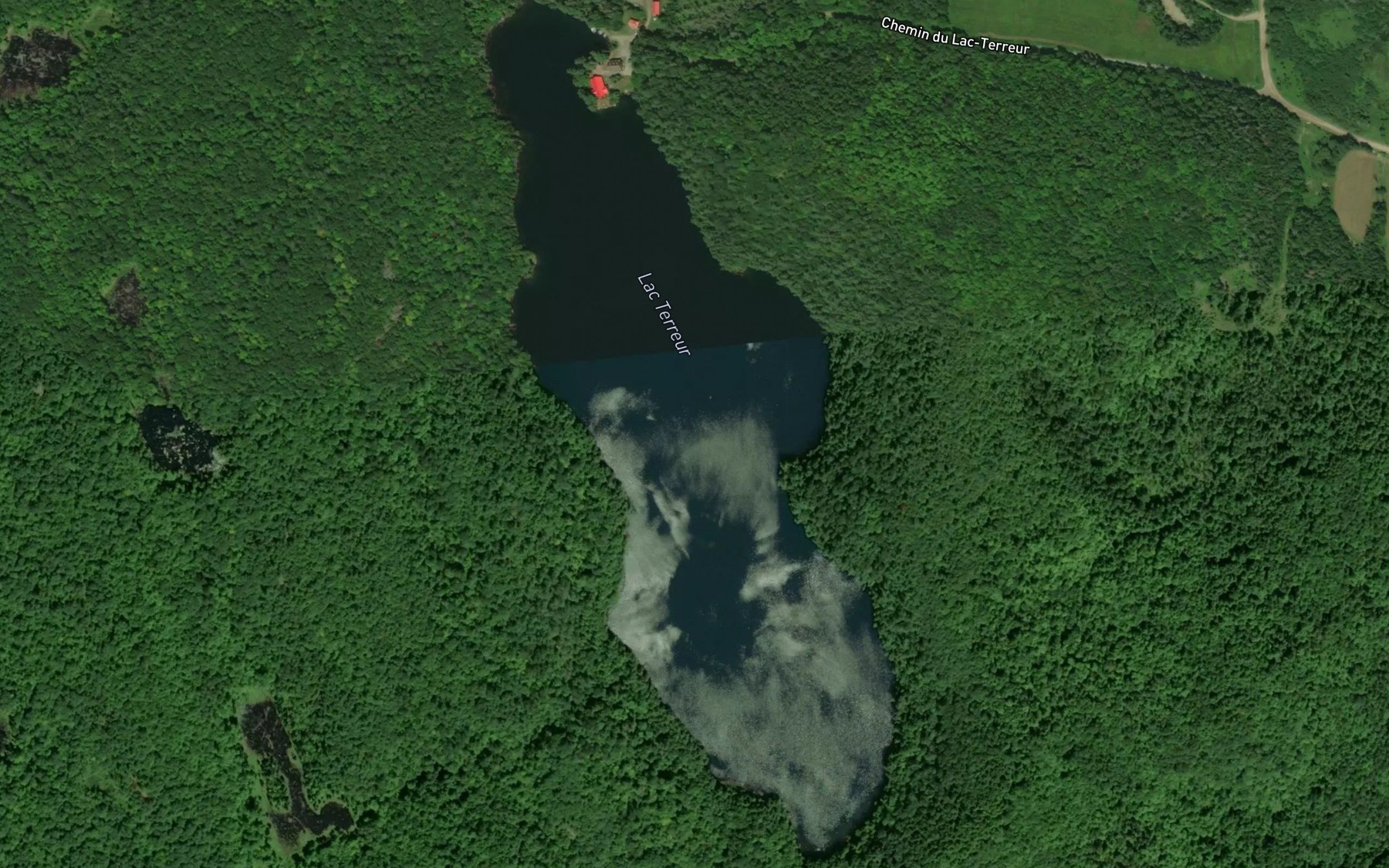 Satellite map of the Lac Terreur