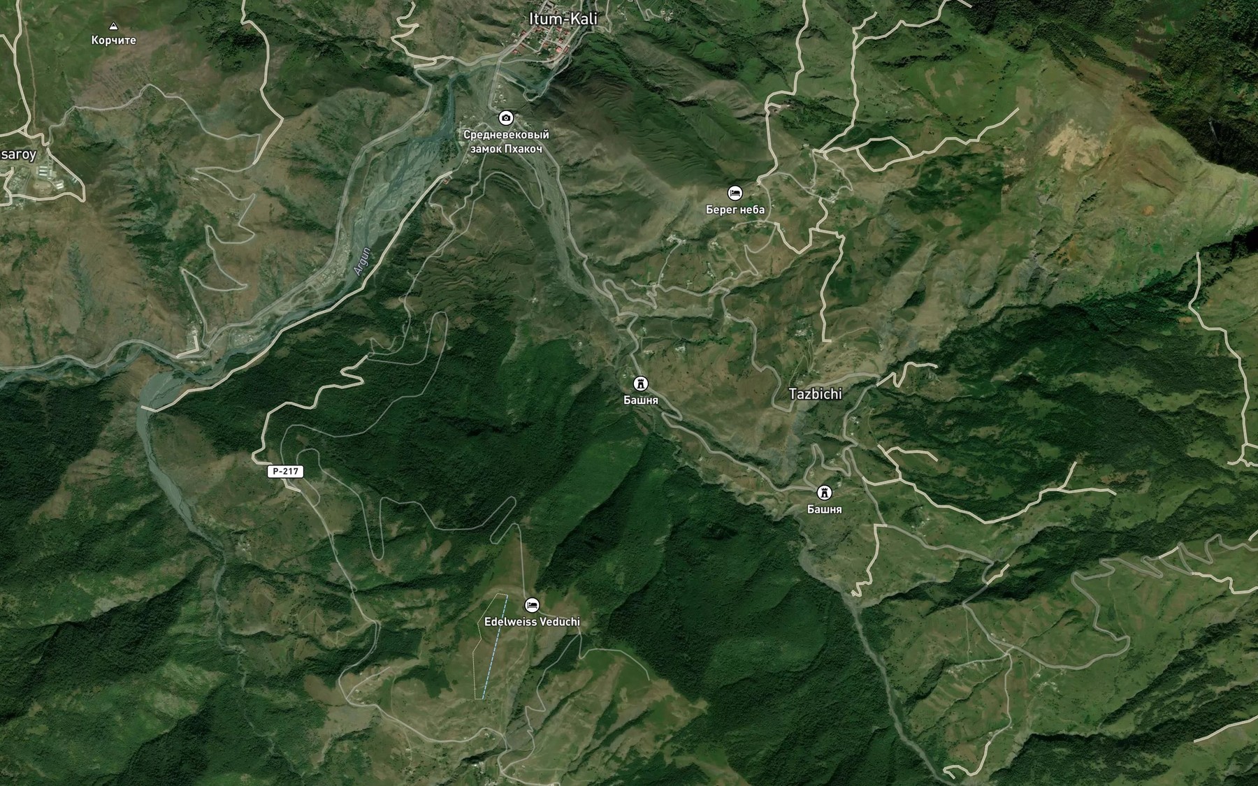 Satellite map of the Domcherko