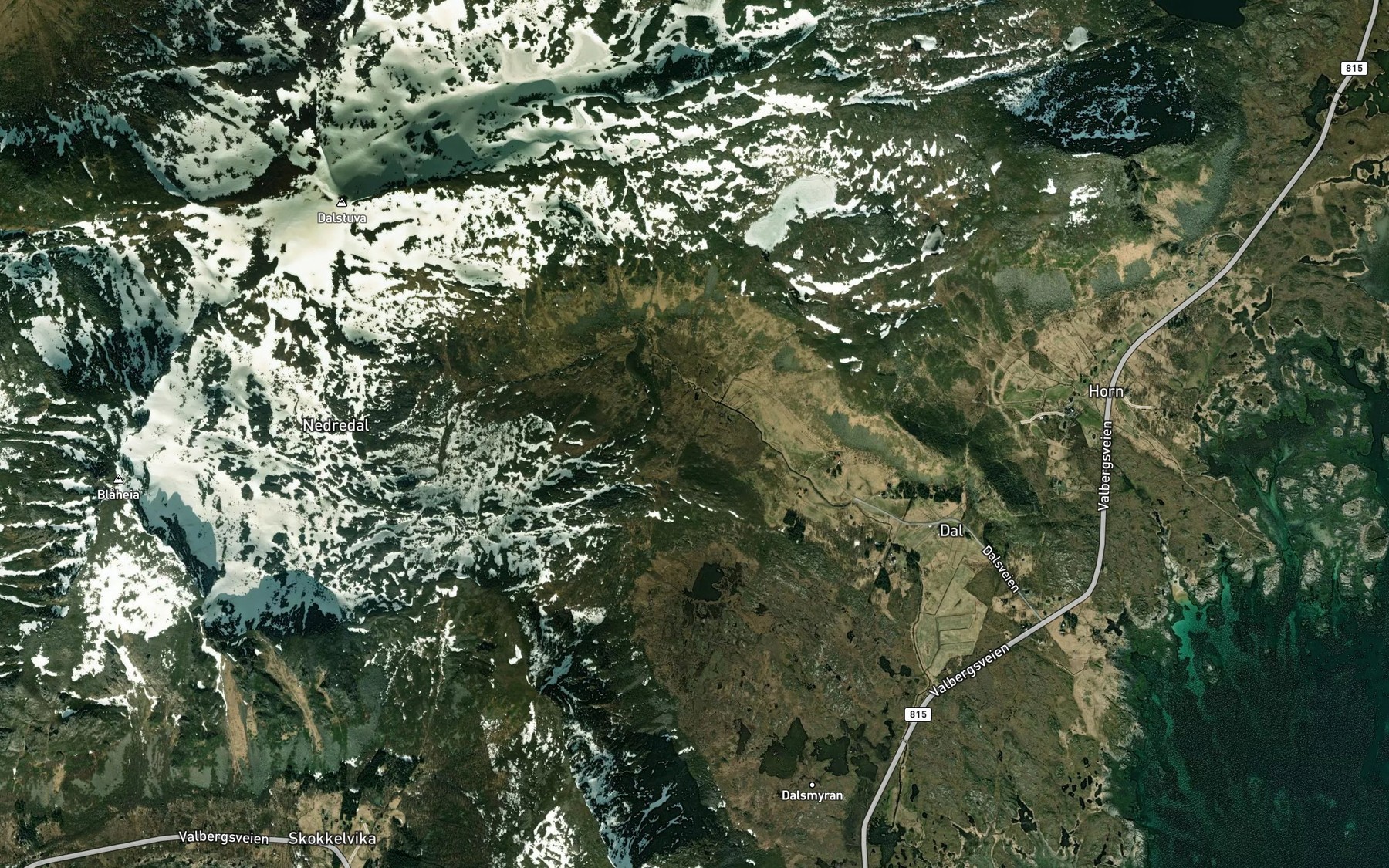 Satellite map of the Roddiket