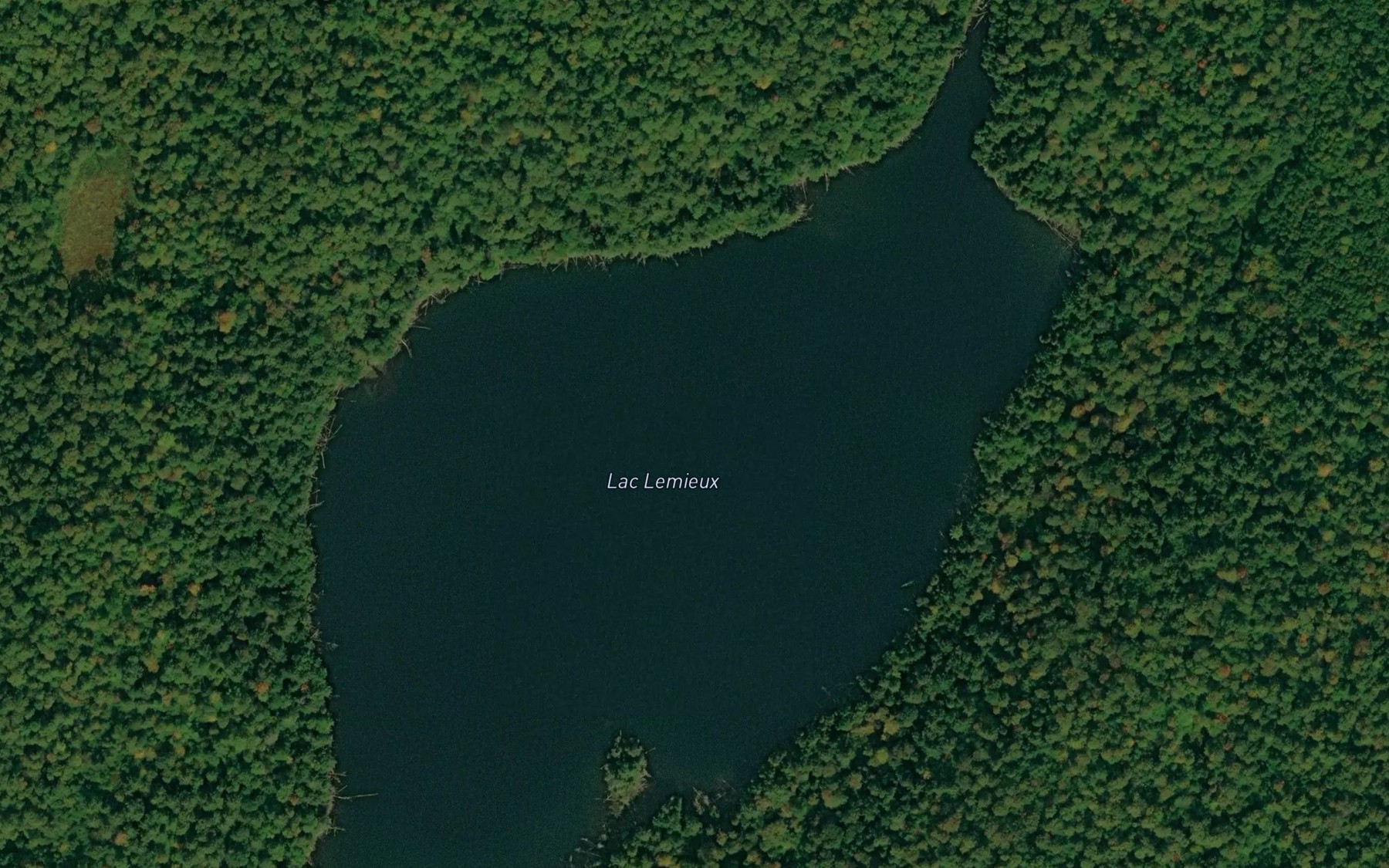 Satellite map of the Lac Lemieux