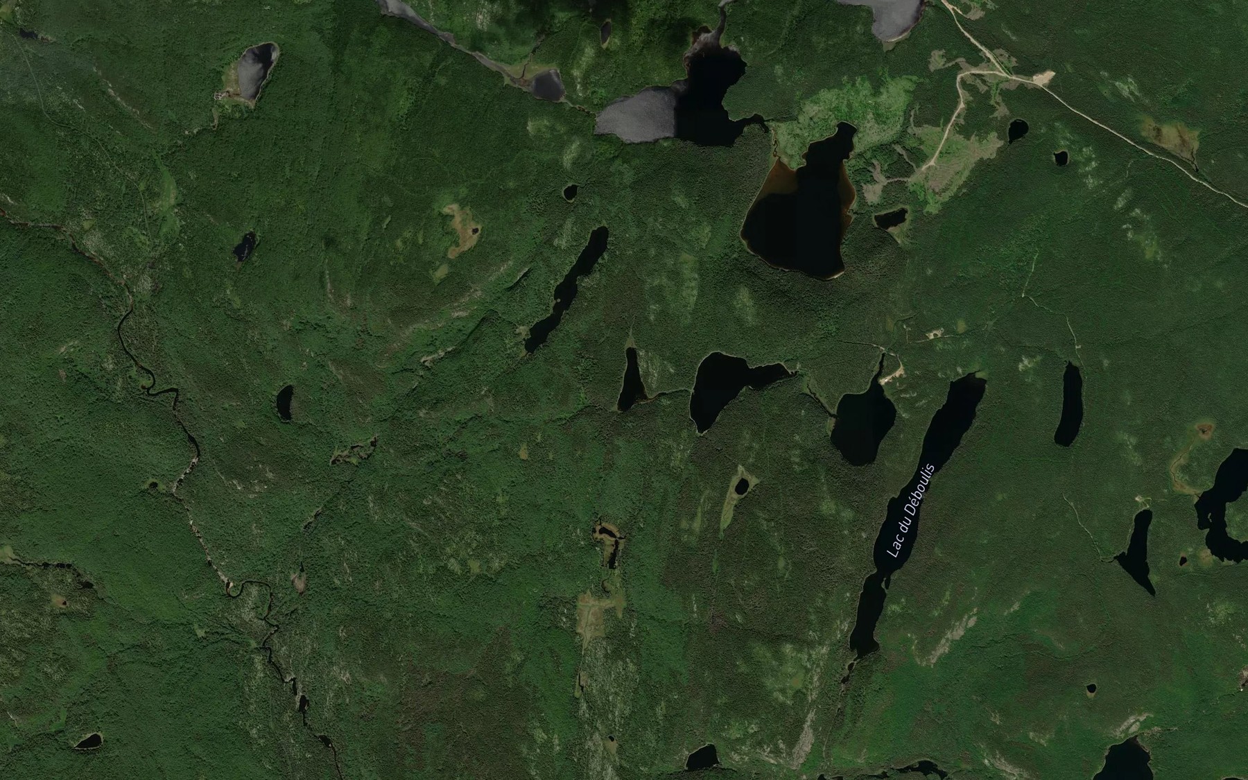 Satellite map of the Lac de la Sittelle