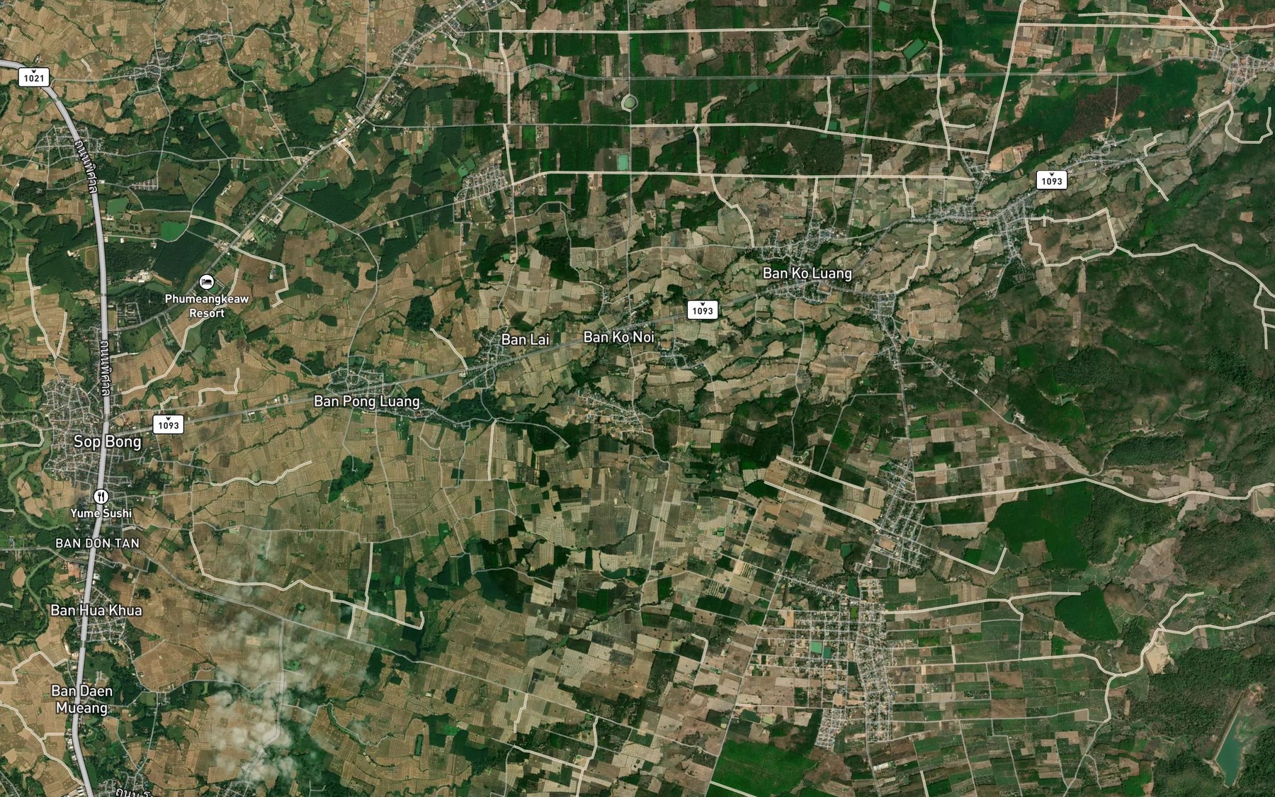 Satellite map of the Huai Tang