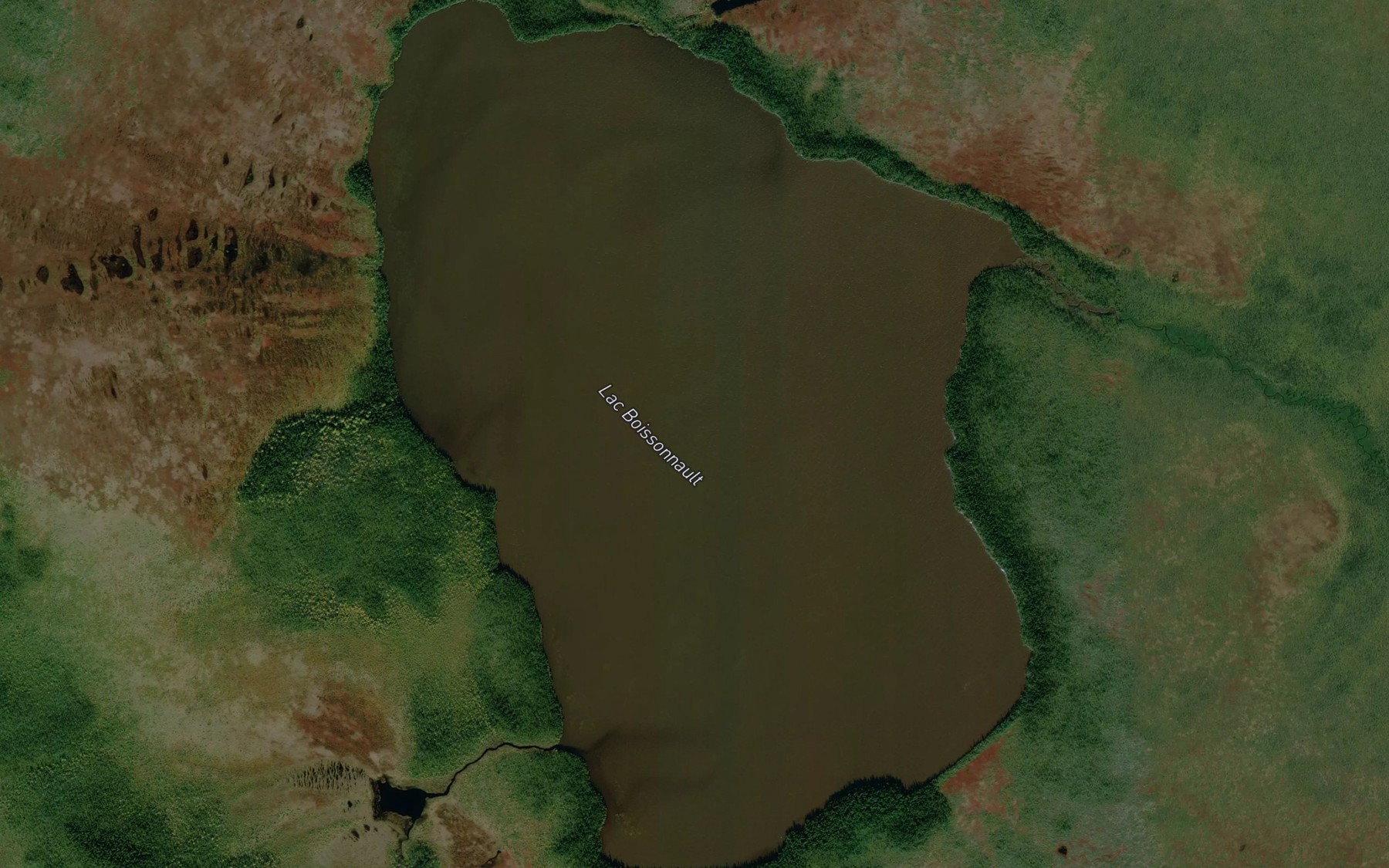 Satellite map of the Lac Boissonnault
