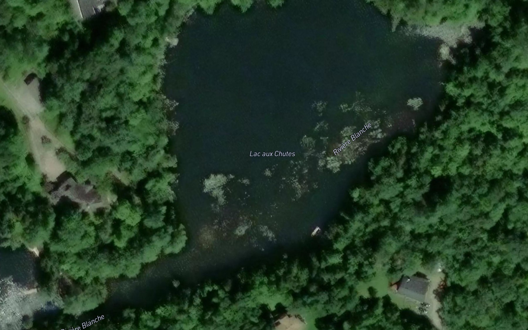Satellite map of the Lac aux Chutes