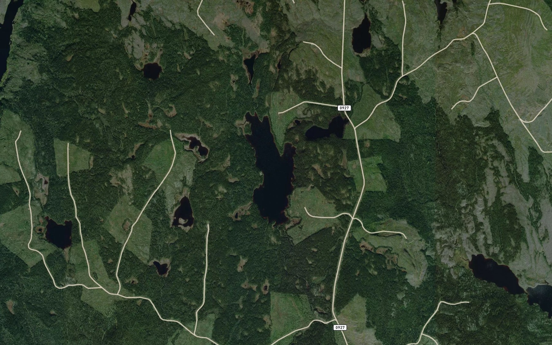 Satellite map of the Lac Kalinour