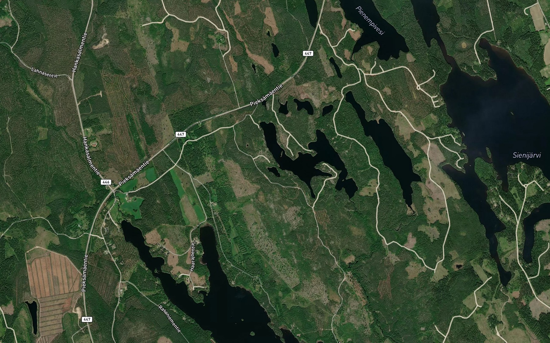 Satellite map of the Tikkanen