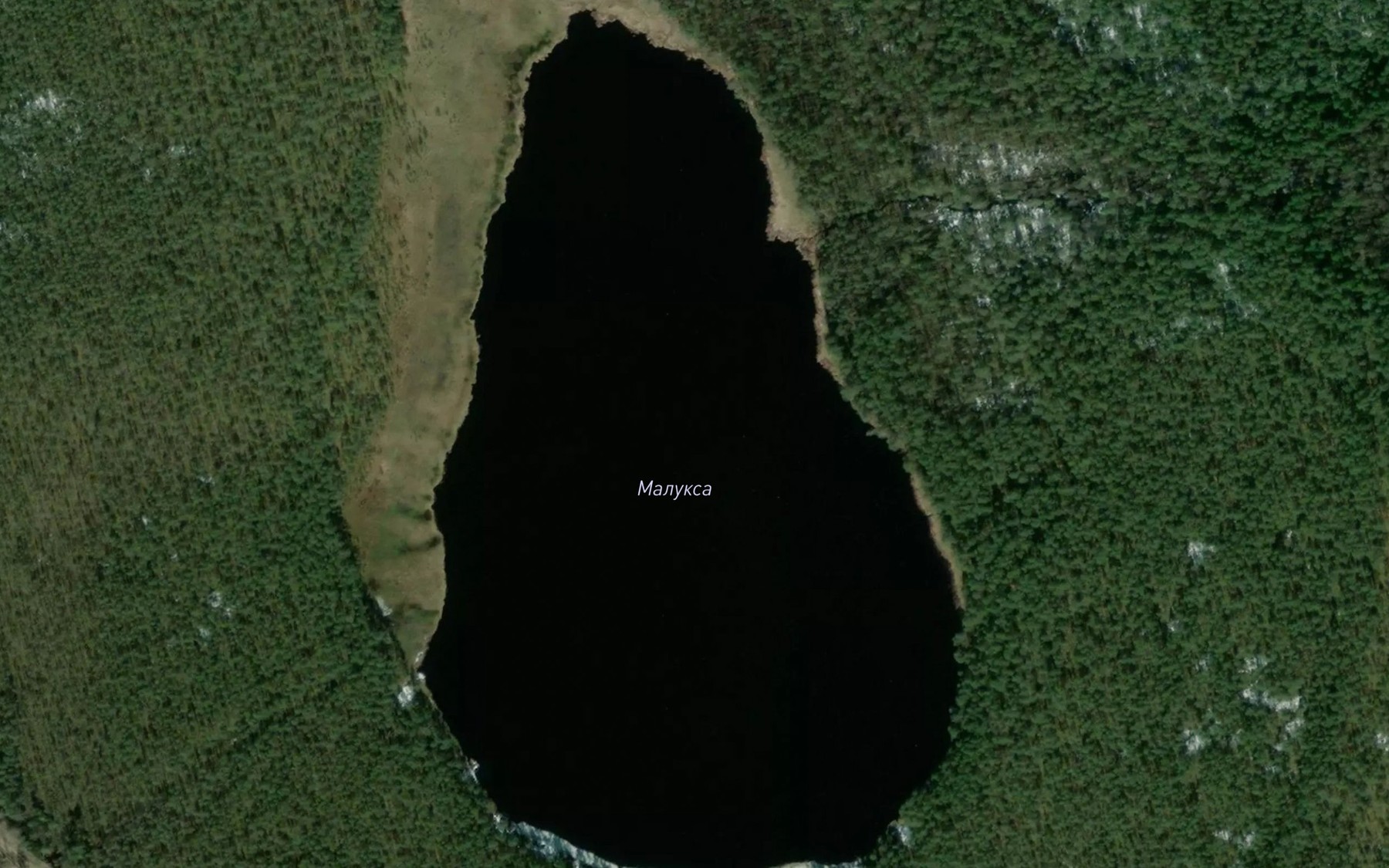 Satellite map of the Ozero Maluksa