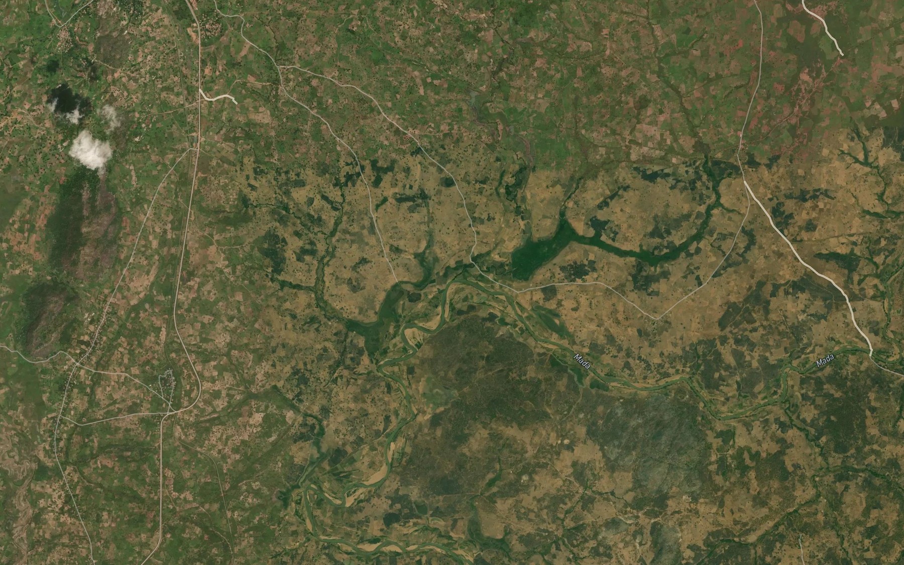 Satellite map of the River Ojib