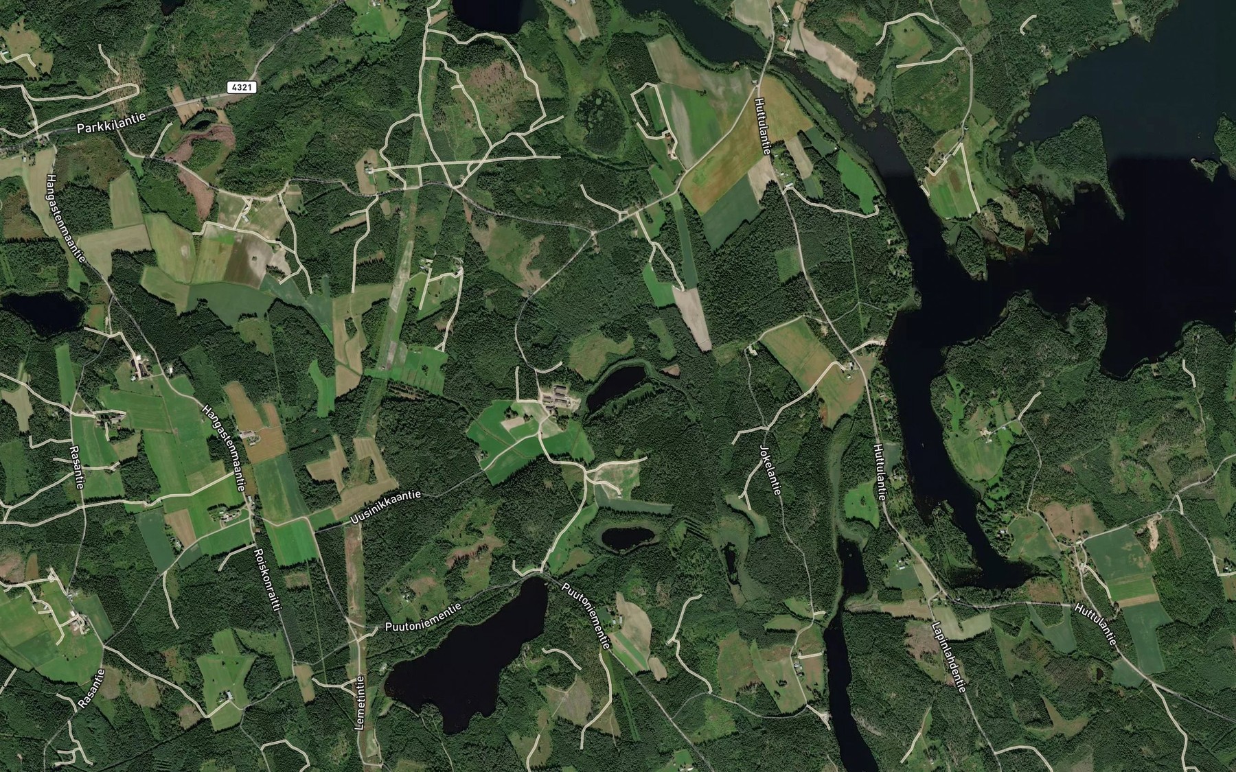 Satellite map of the Virstalampi