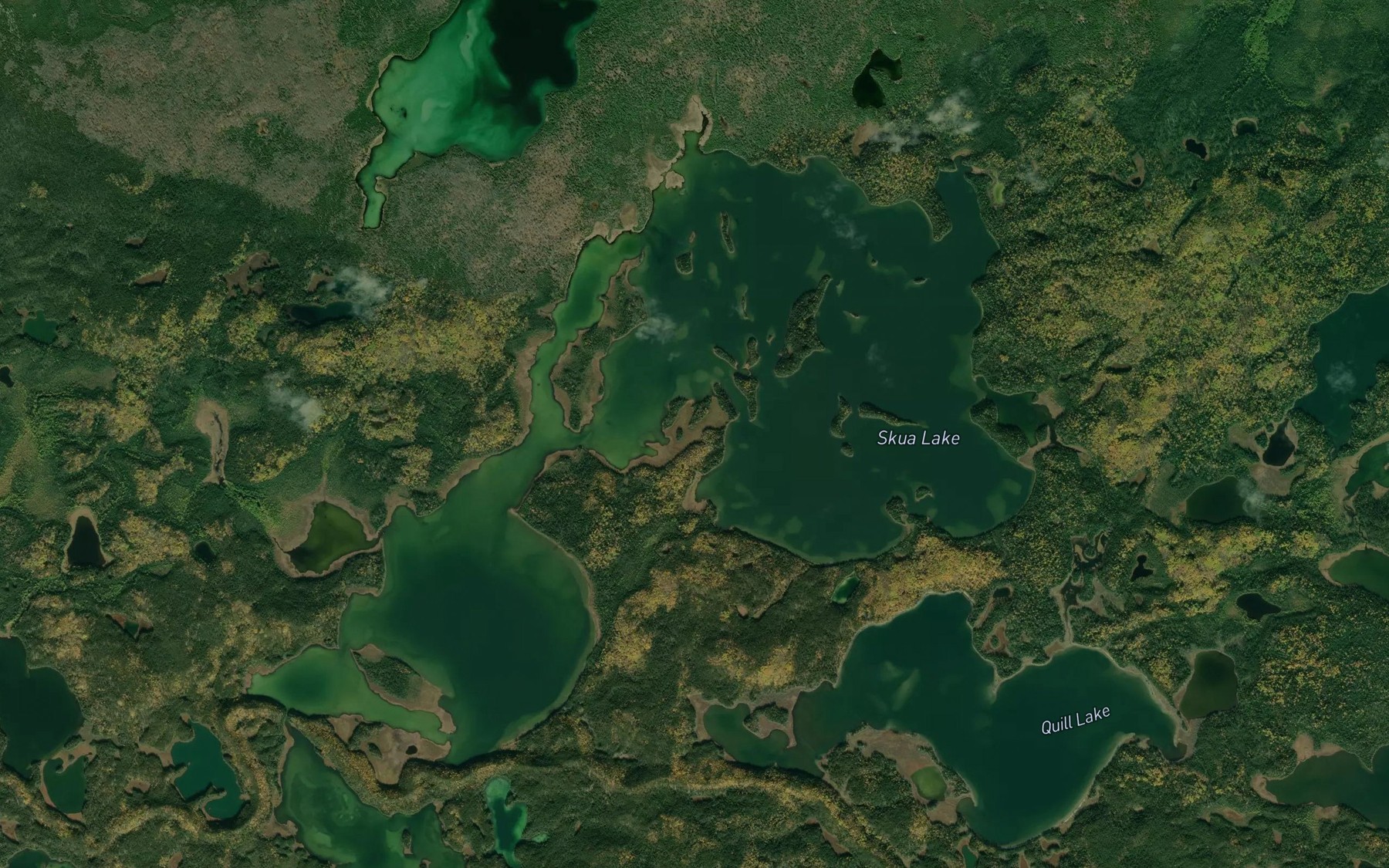Satellite map of the Skua Lake