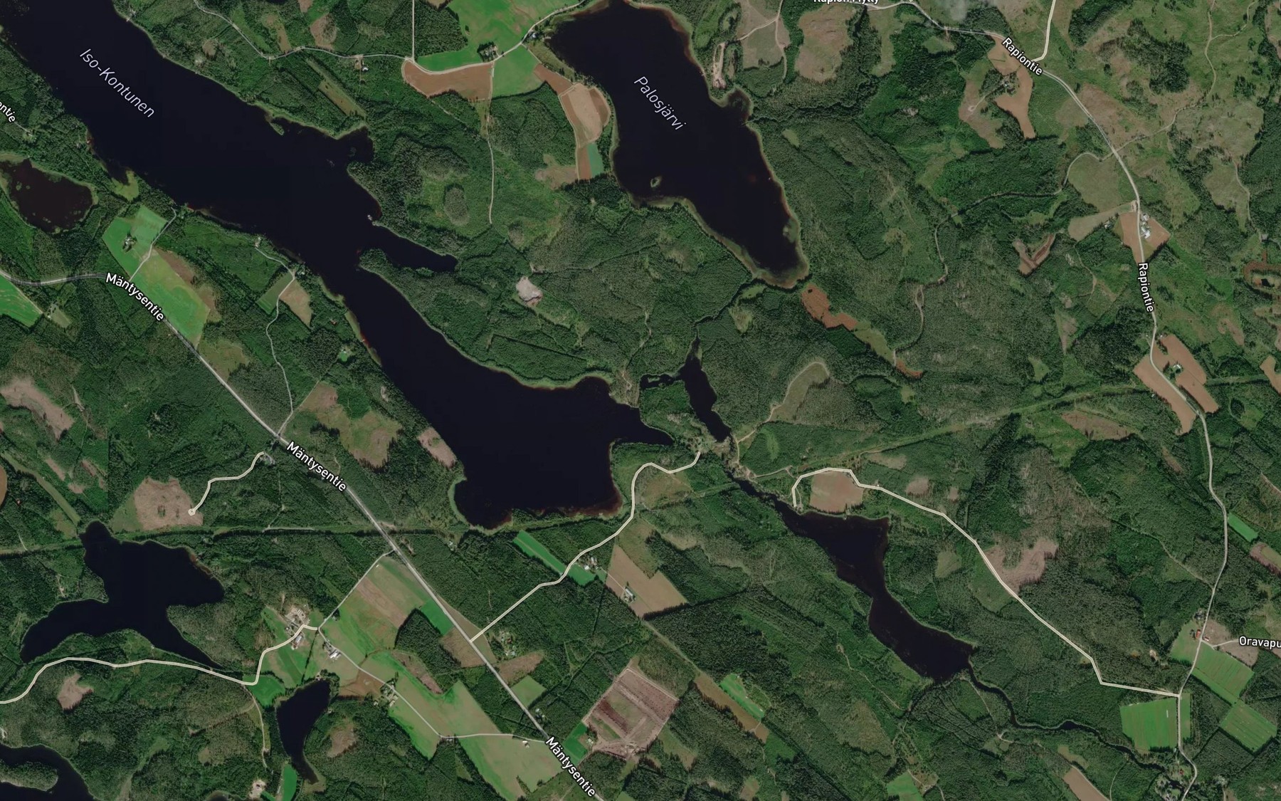 Satellite map of the Kontusenkoski