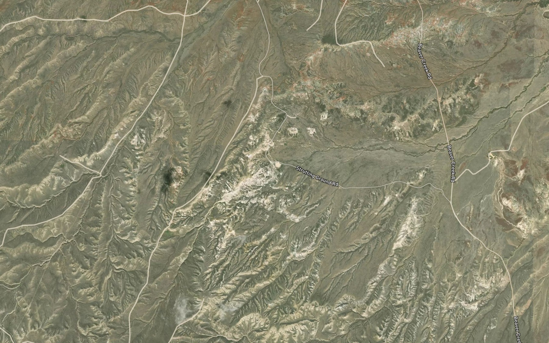 Satellite map of the Ninemile Reservoir