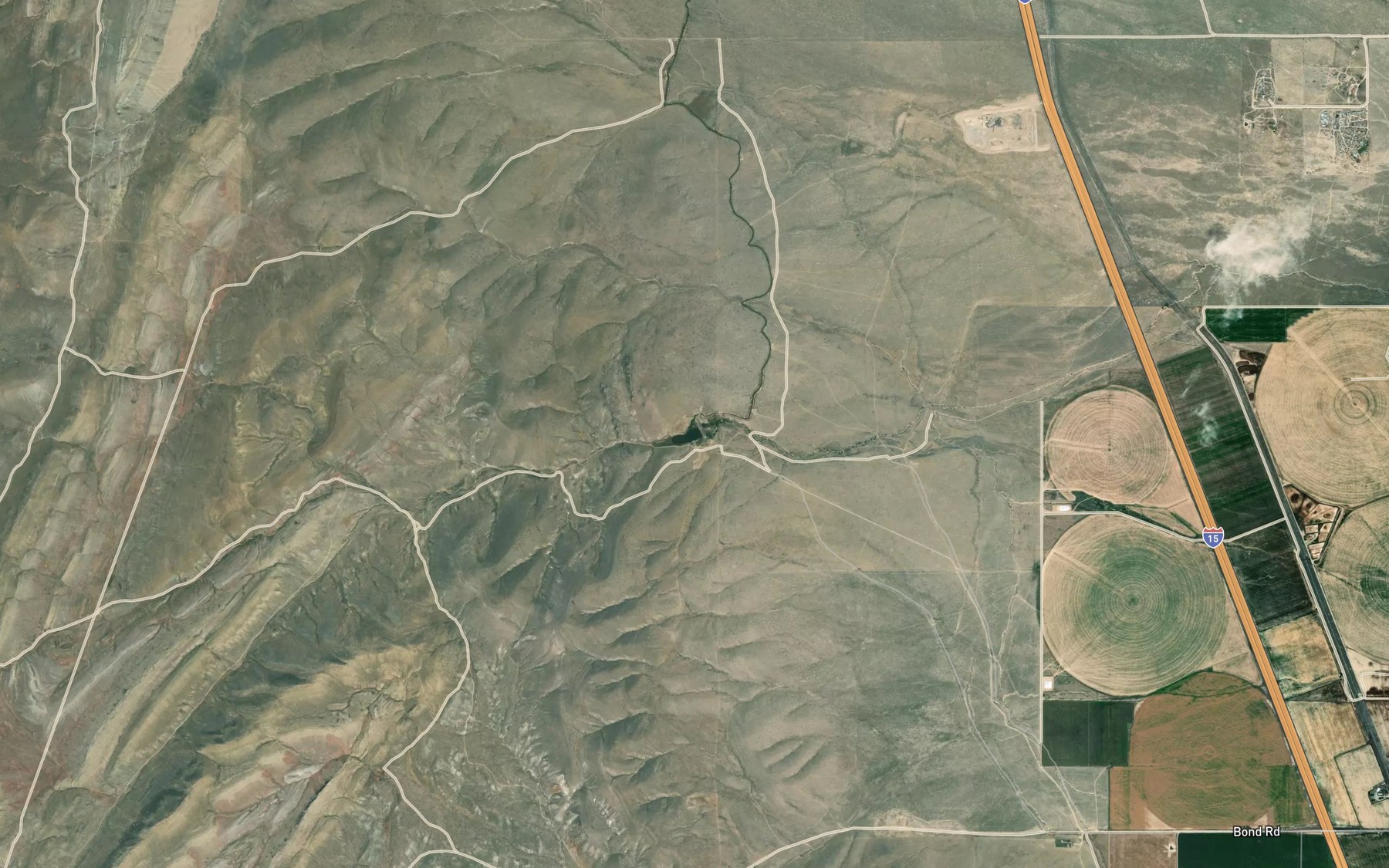 Satellite map of the Overnight Reservoir