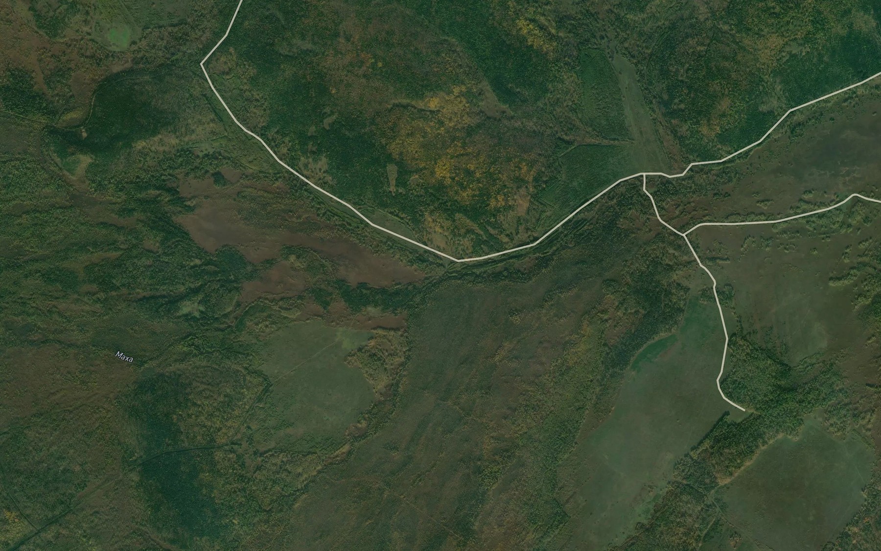 Satellite map of the Metka