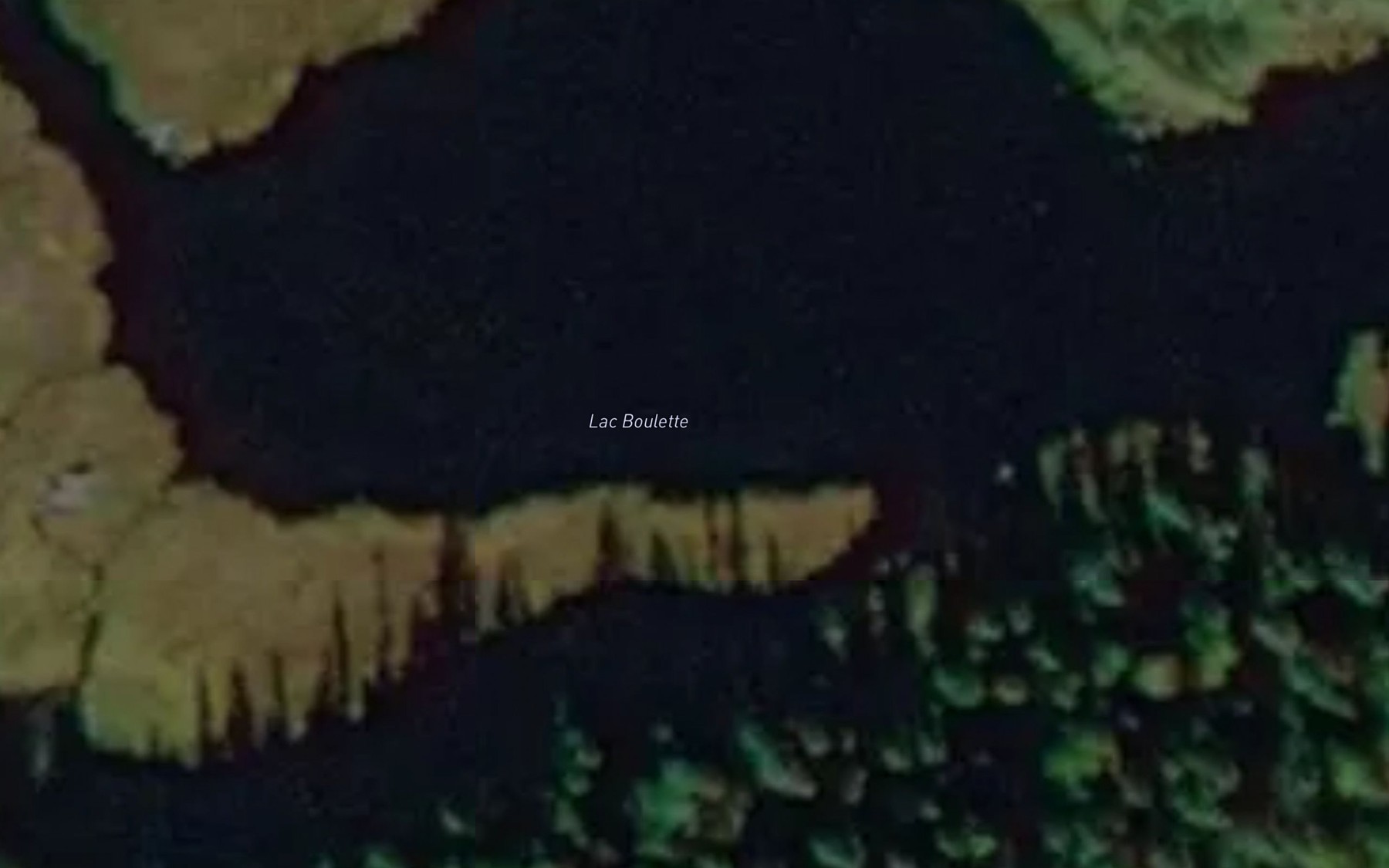 Satellite map of the Lac Boulette