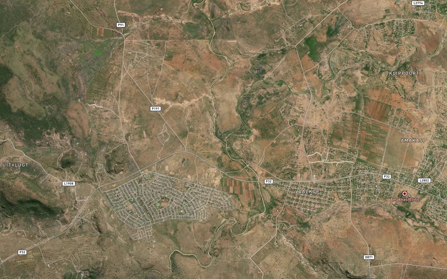 Satellite map of the Toleni