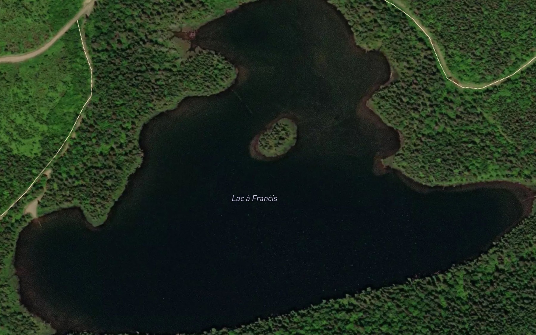 Satellite map of the Lac a Francis
