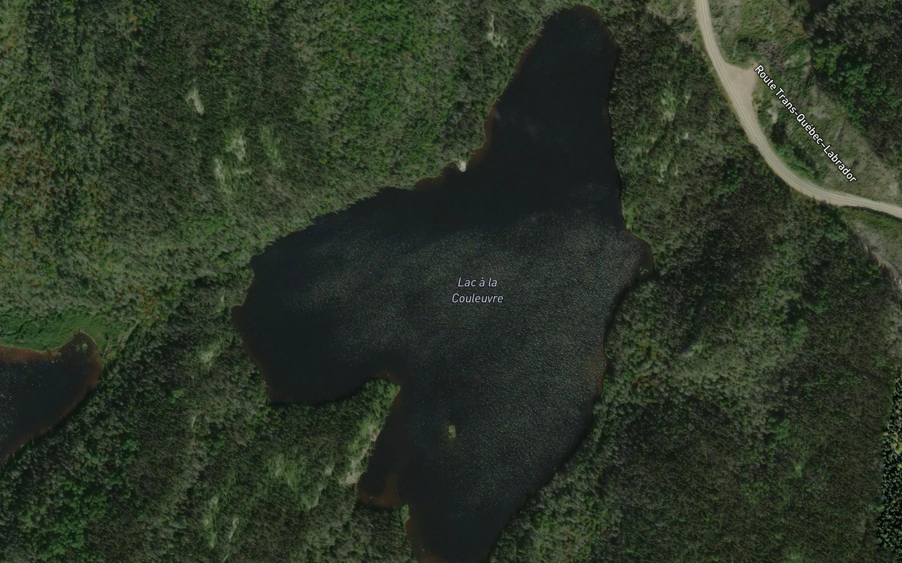 Satellite map of the Lac a la Couleuvre