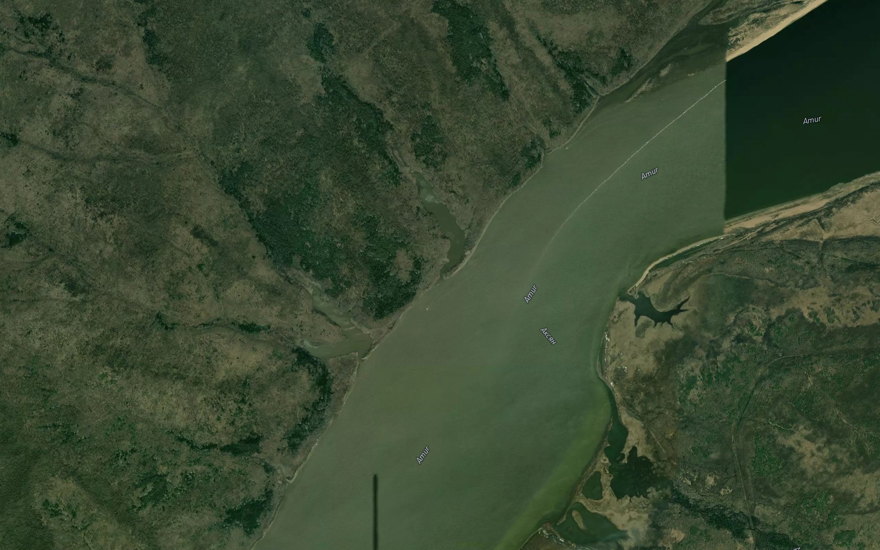 Satellite map of the Gyacha