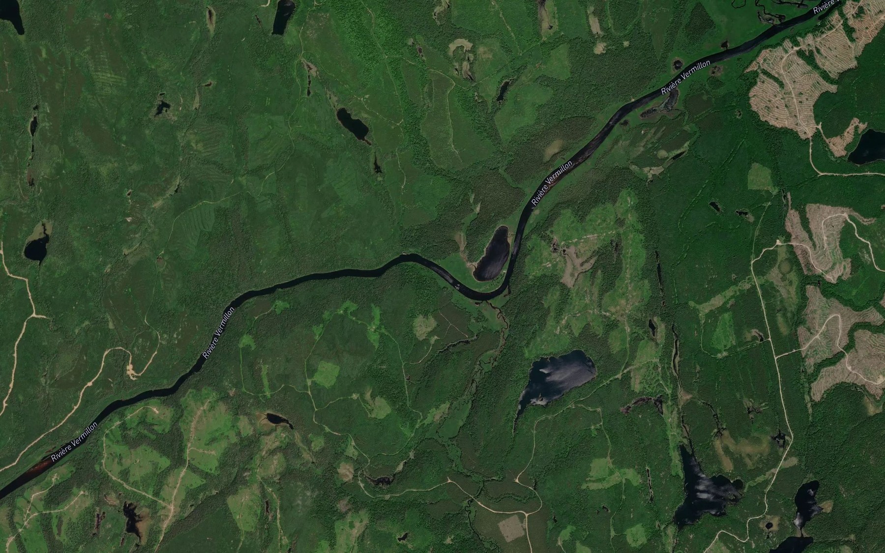 Satellite map of the Ruisseau Loken
