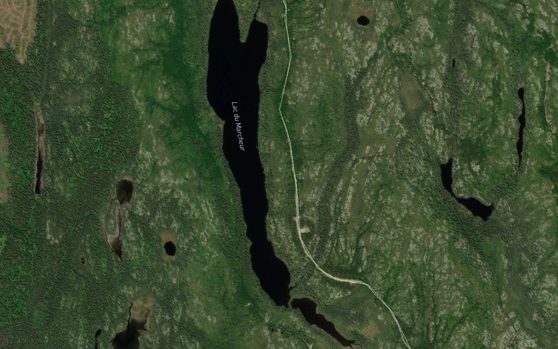 Satellite map of the Lac du Marcheur