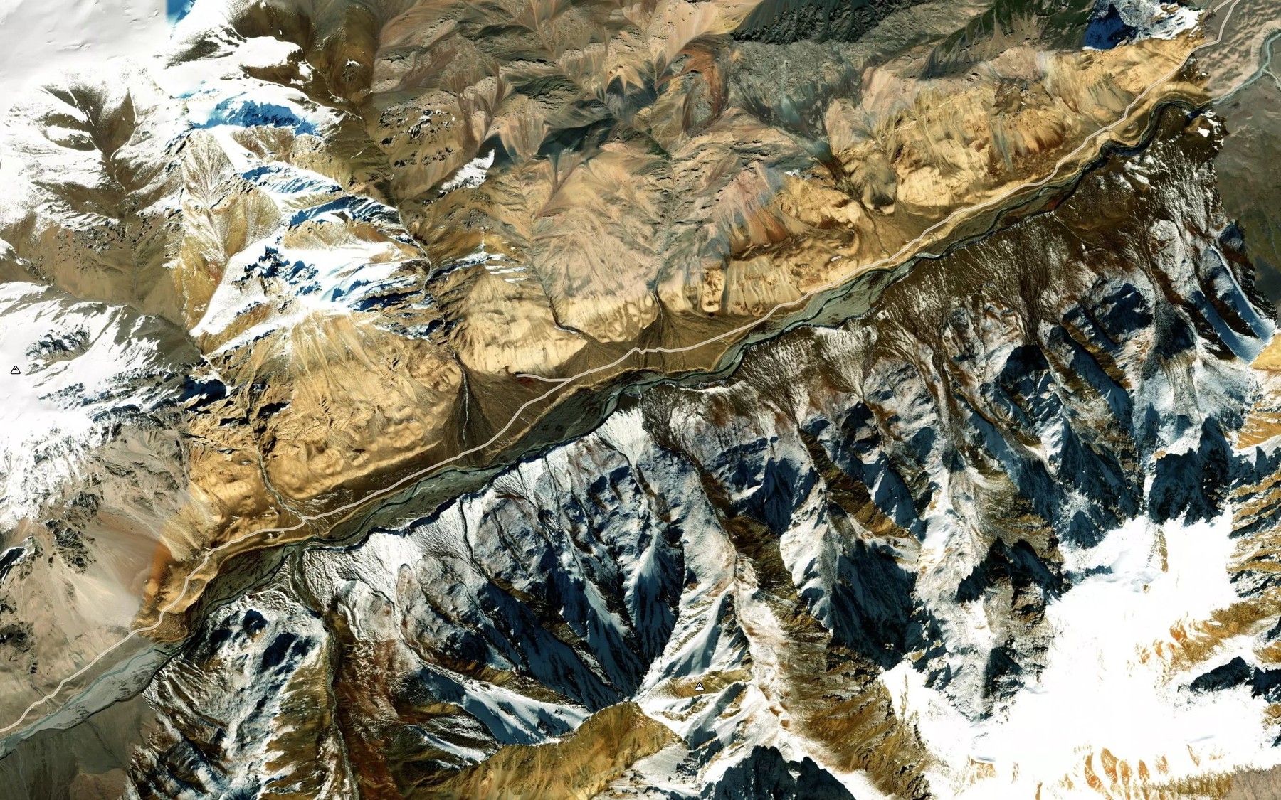 Satellite map of the Kara-Suu